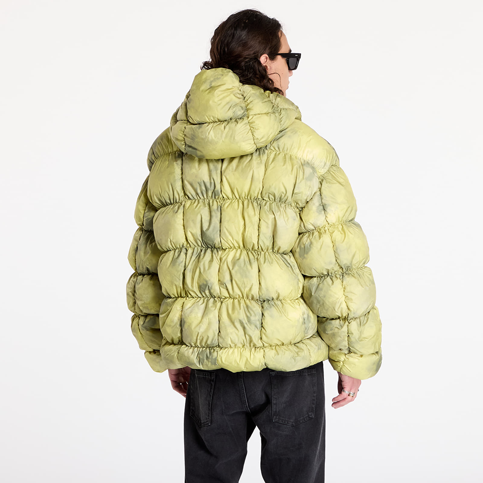 Chaquetas Karl Kani Sport Patch Square Quilted Puffer Jacket Lime Green