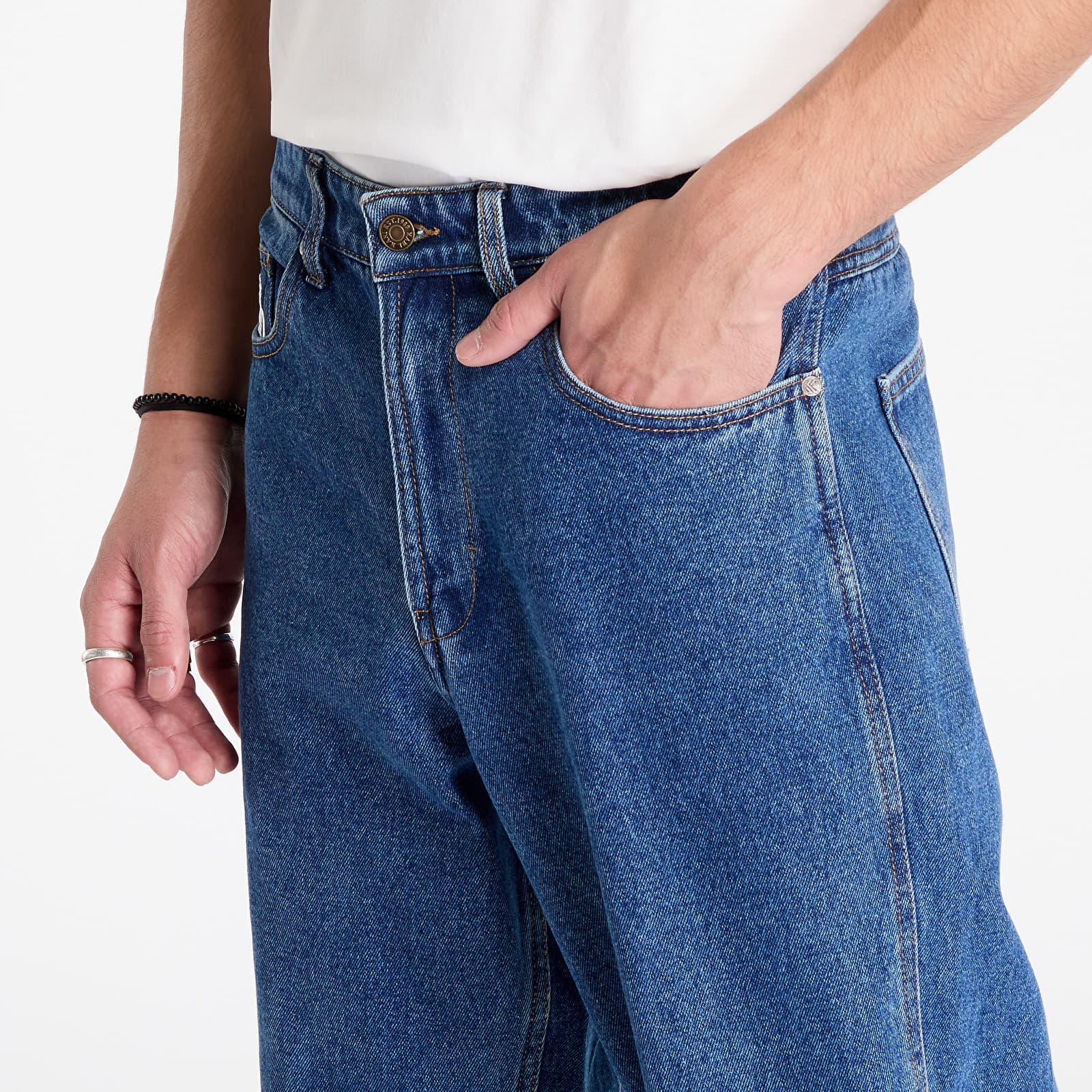 Jeans und Hosen Karl Kani KK Small Signature Tapered Five Pocket Denim Dark Indigo