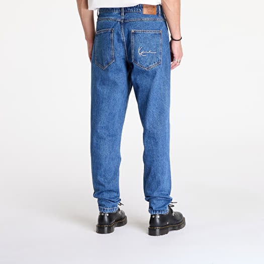 Pants Karl Kani KK Small Signature Tapered Five Pocket Denim Dark
