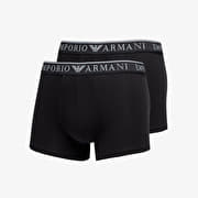 EA7 Emporio Armani Men's Knit Trunk 2-Pack Nero/ Nero