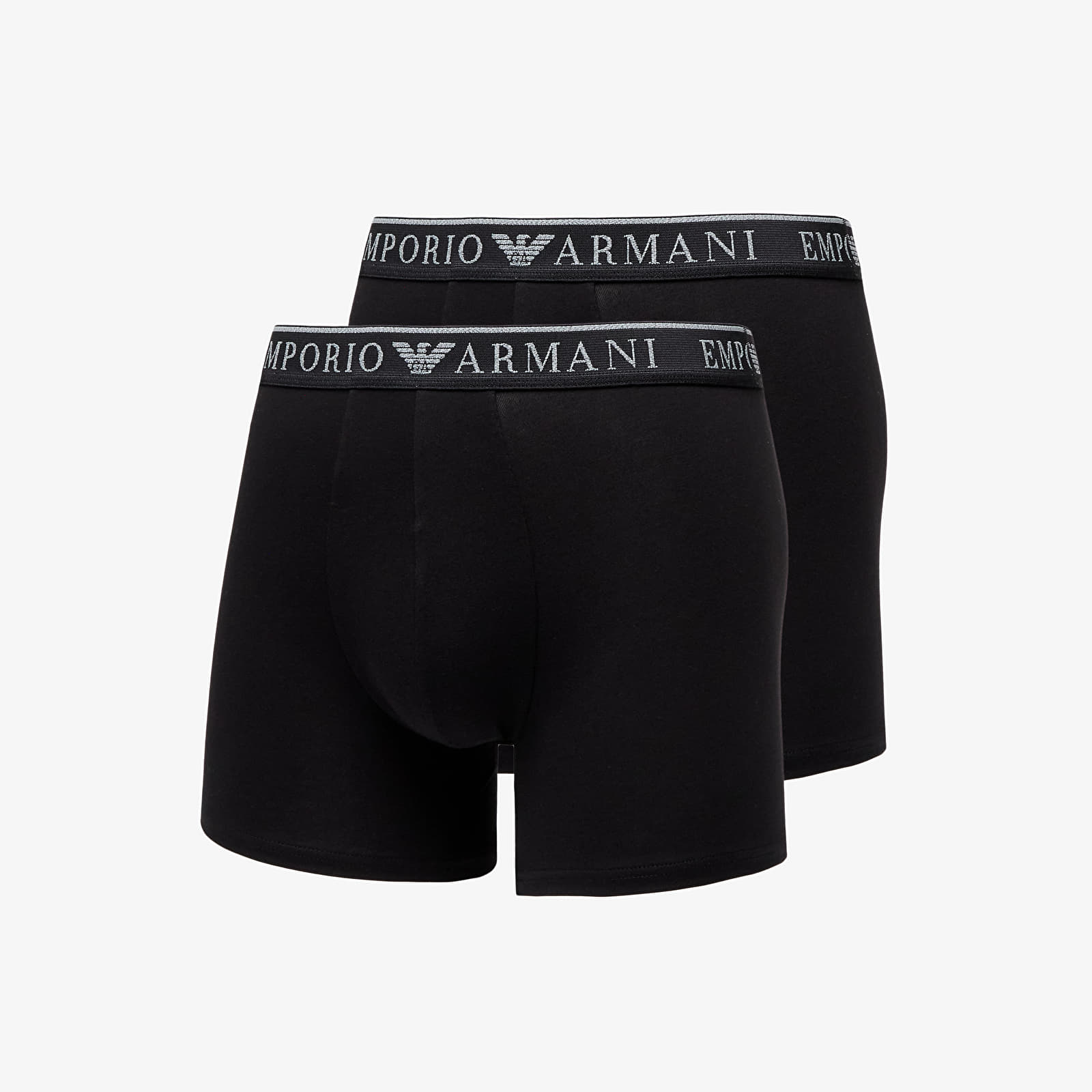 Boksarice  EA7 Emporio Armani Men's Knit Trunk 2-Pack Nero/ Nero