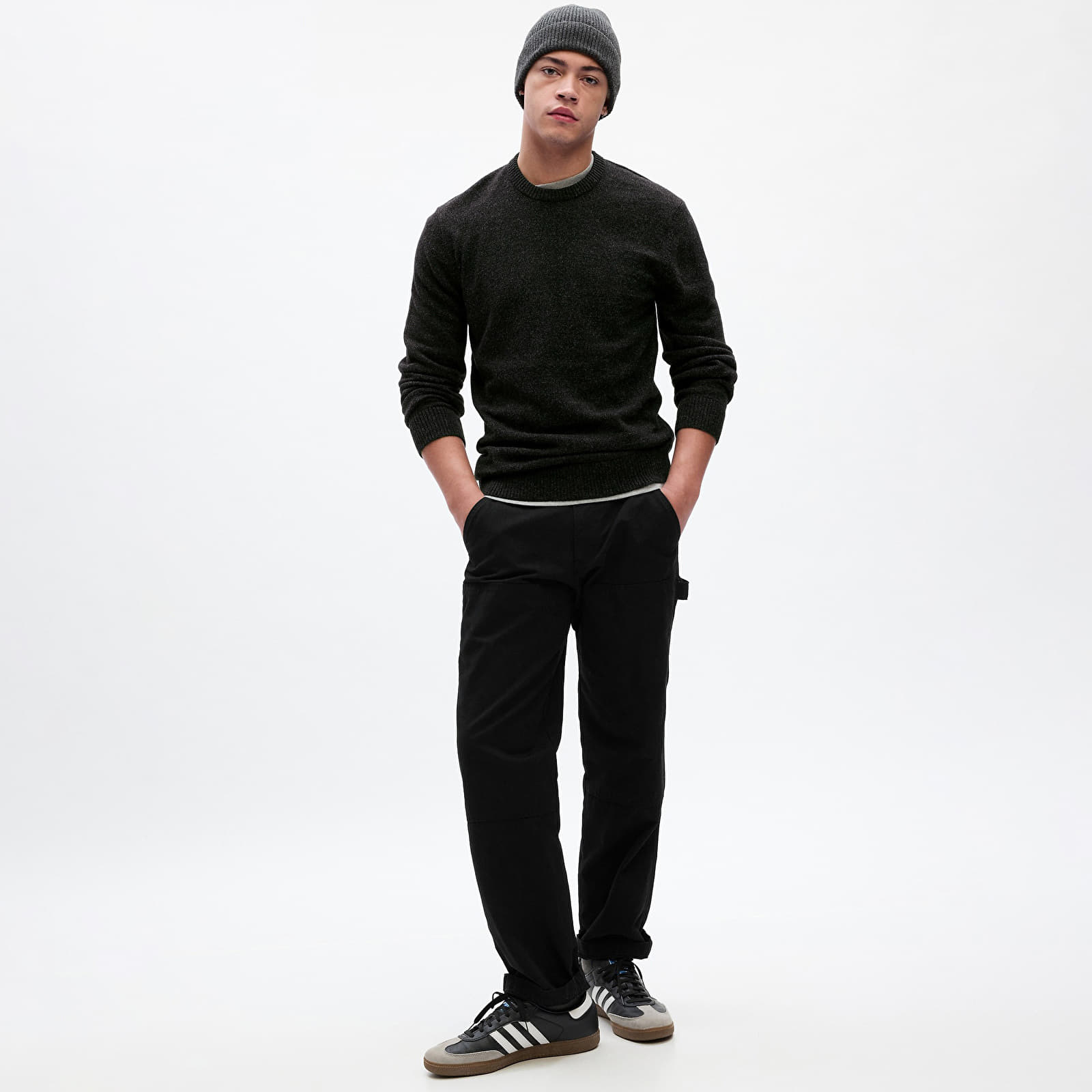 Trøjer til mænd GAP Warmest Crew Charcoal