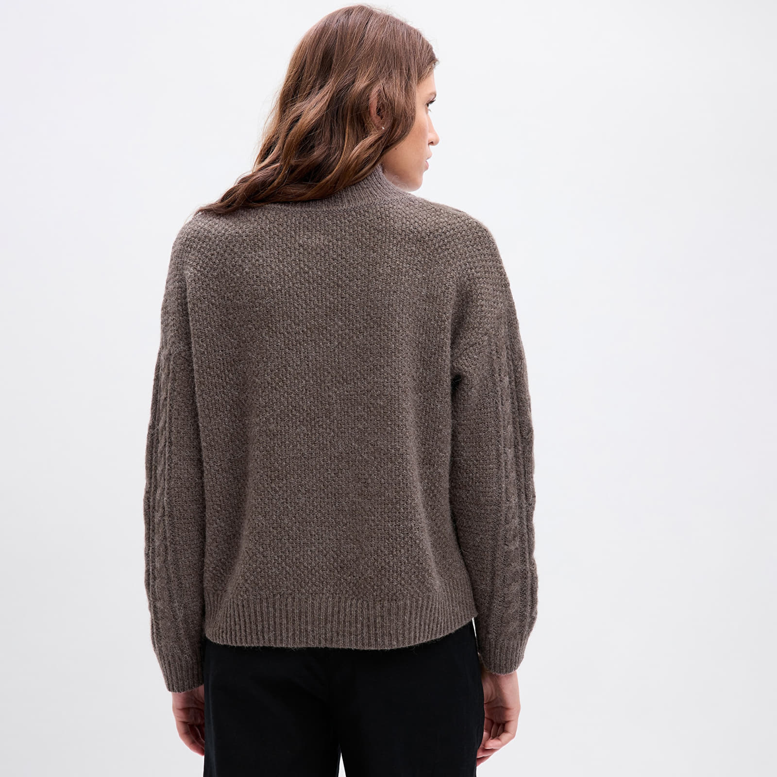 Women's Sweaters GAP Mockneck Cable New Cashmere