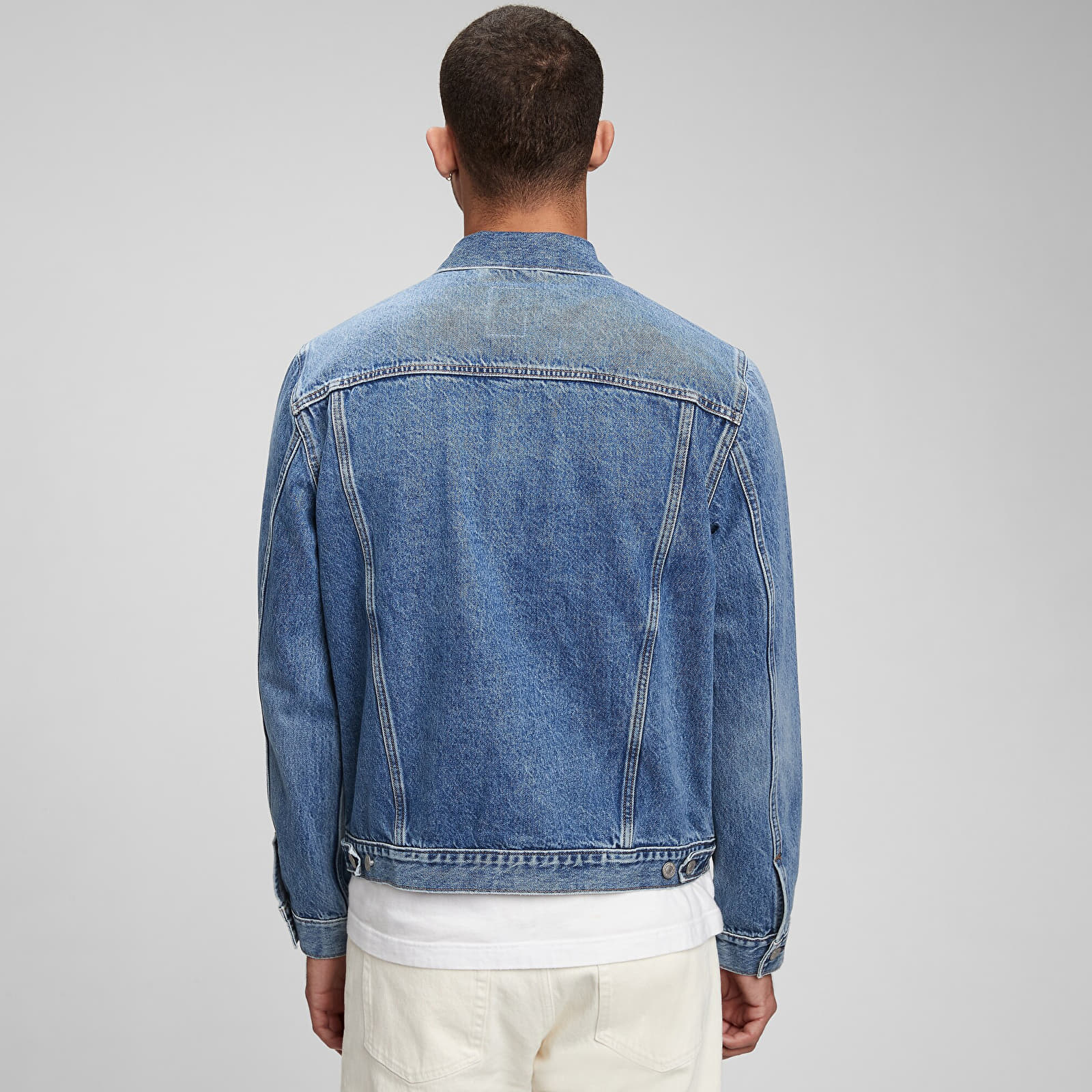 Herenjassen GAP Denim Jacket Medium Wash