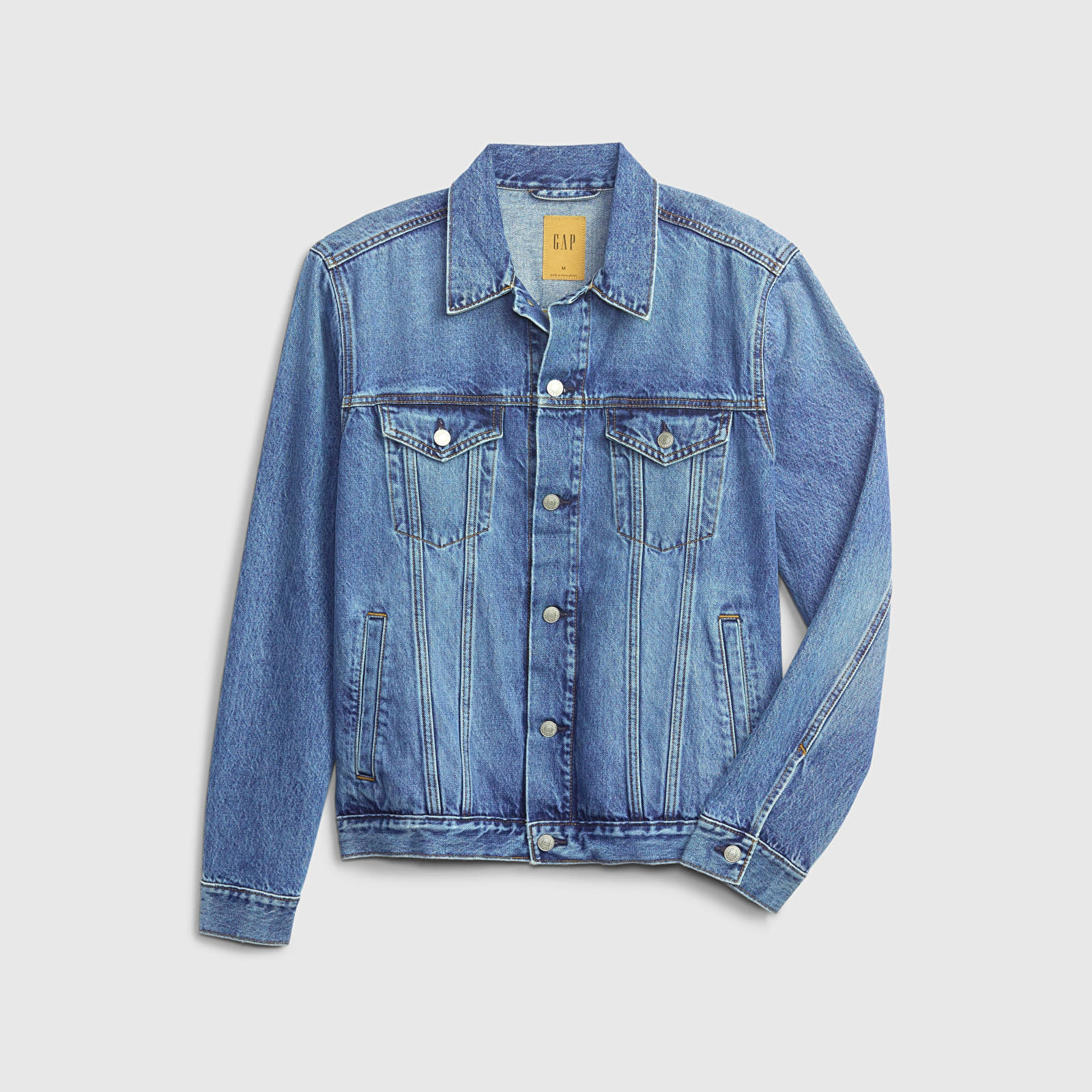 Herenjassen GAP Denim Jacket Medium Wash