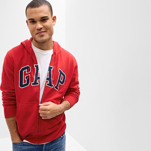 GAP Logo Fullzip Hoodie Red Apple