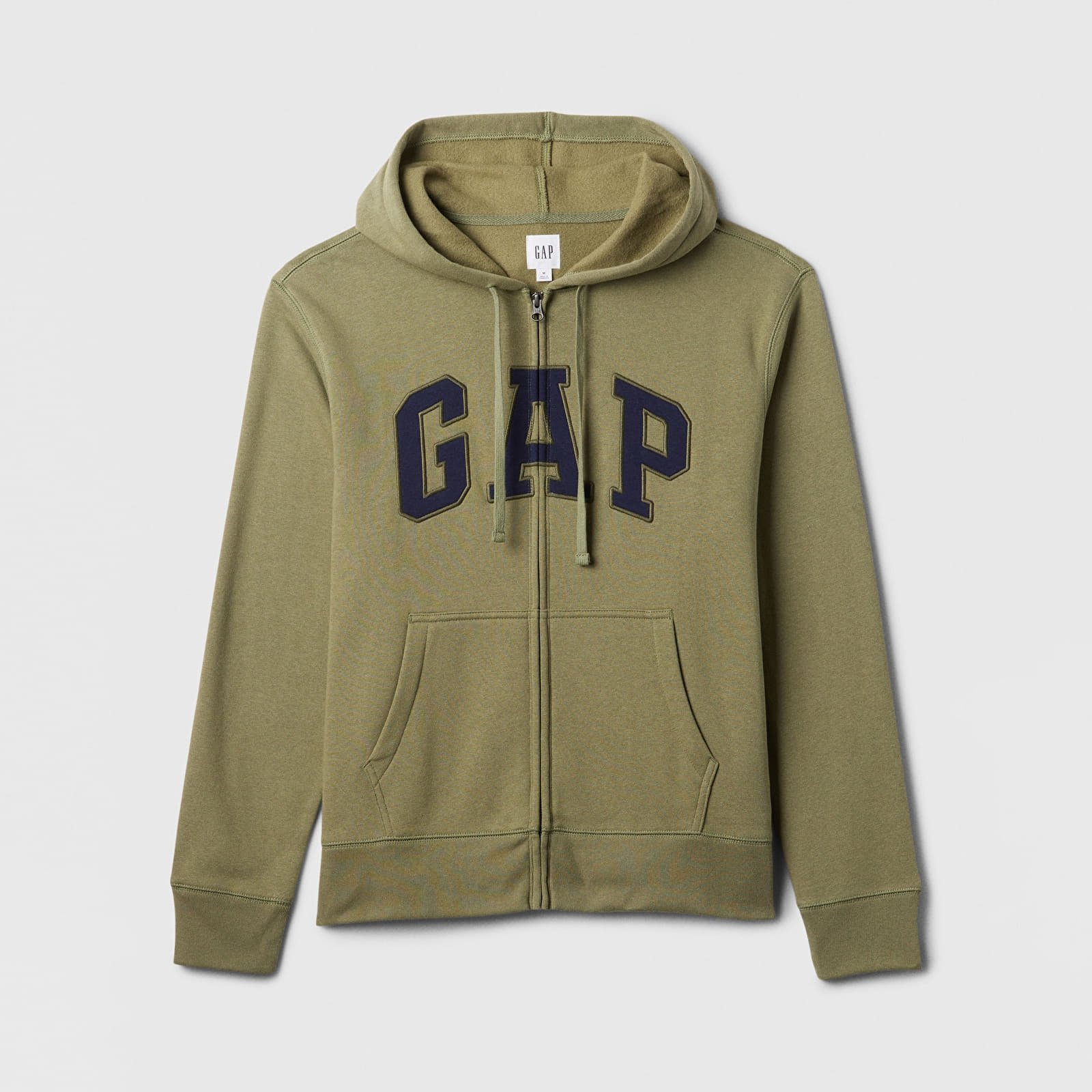 Men's sweatshirts GAP Logo Fullzip Hoodie Walden Green
