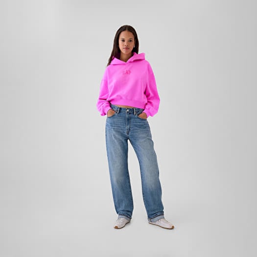 Sweatshirt GAP Logo Pullover Hoodie Standout Pink
