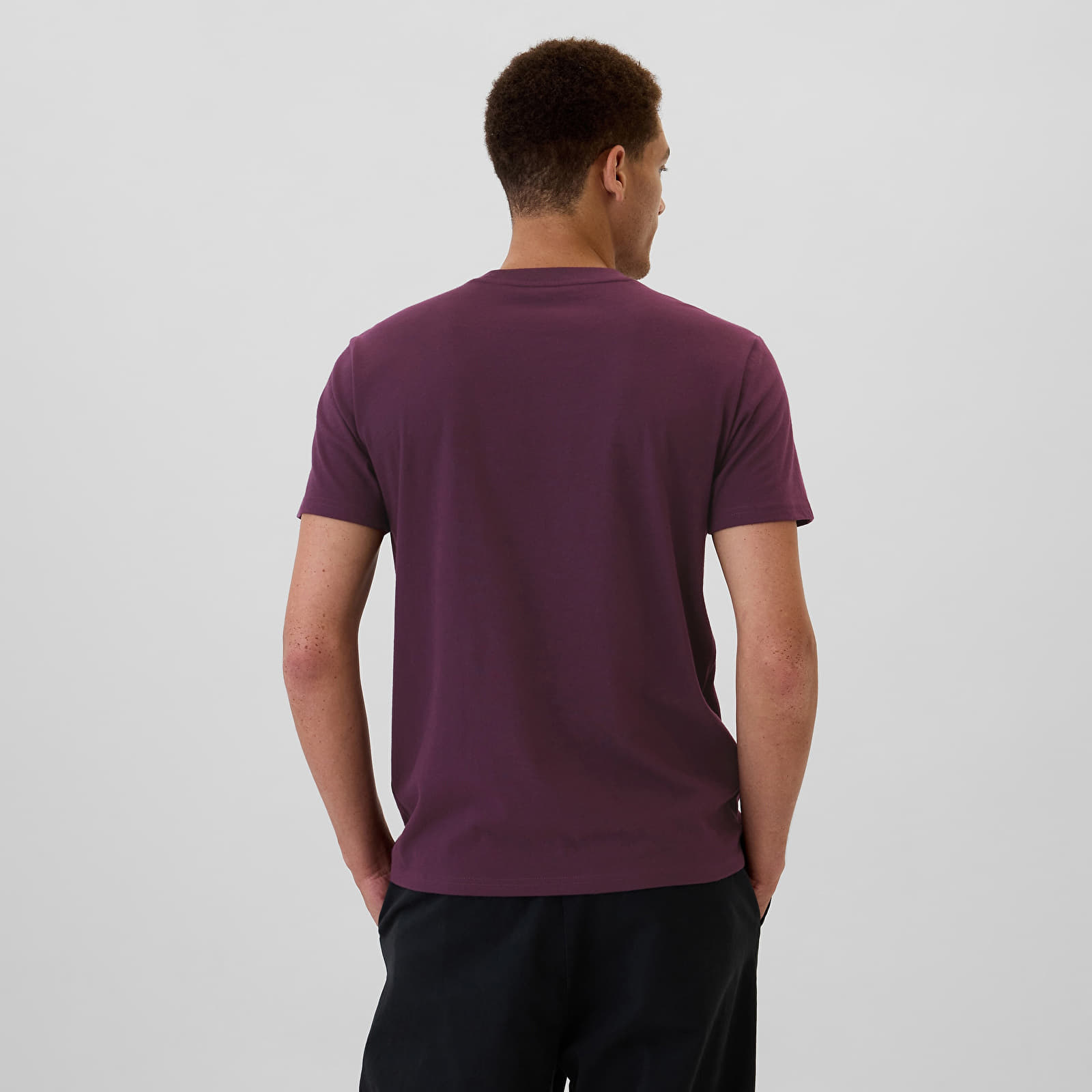 Men's T-shirts GAP Logo Pocket Tee Purple Ray