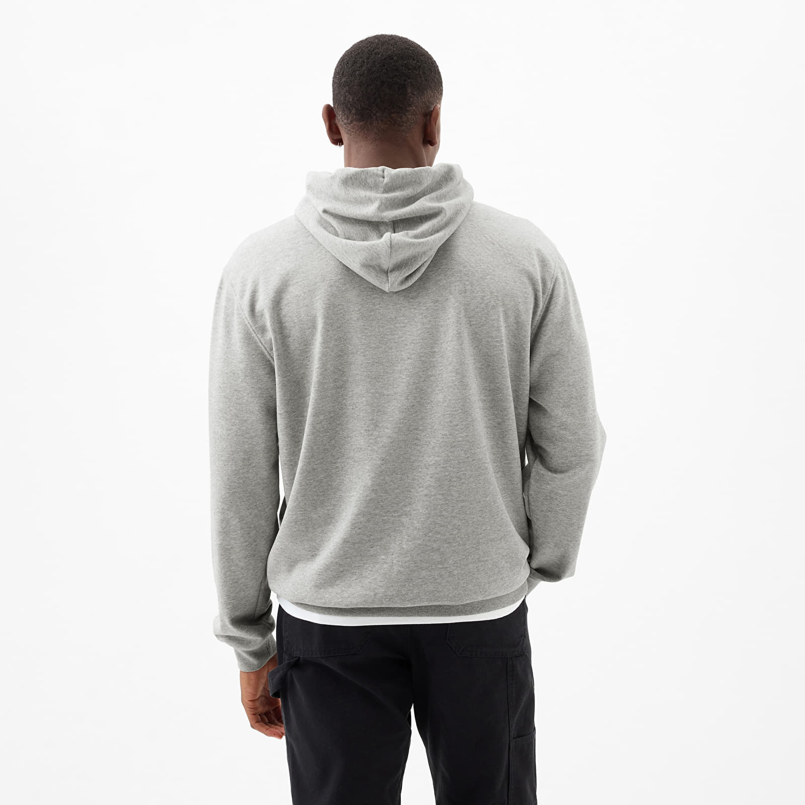 Herren-Sweatshirts GAP Logo Pullover Hoodie Grey Heather