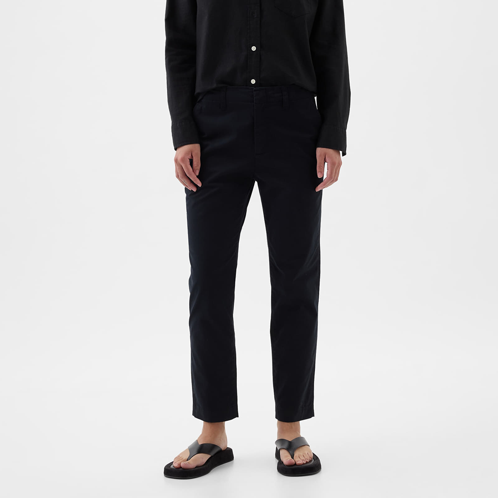Damesbroeken GAP Downtown Khaki True Black
