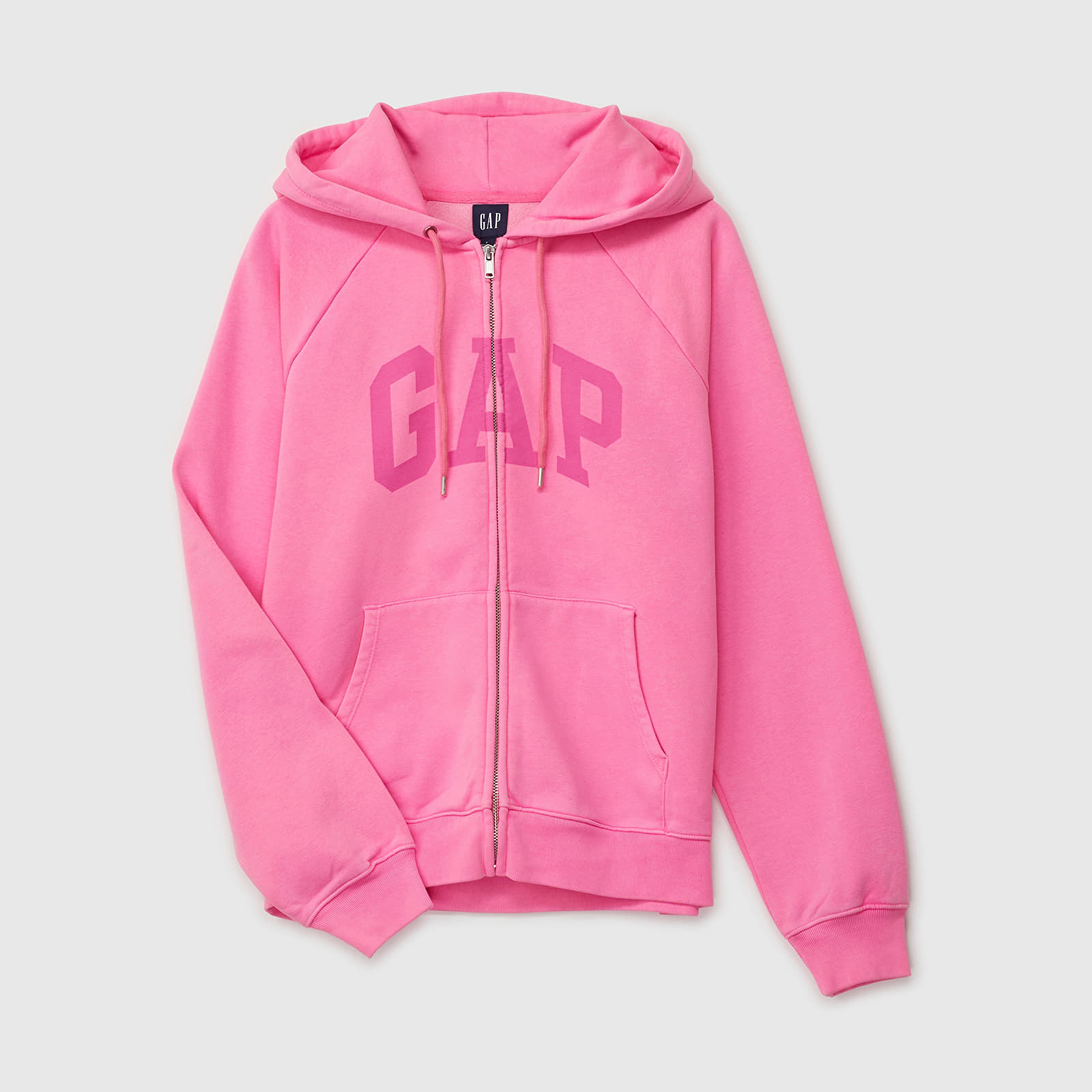 Bluzy damskie GAP New Fullzip Hoodie Standout Pink