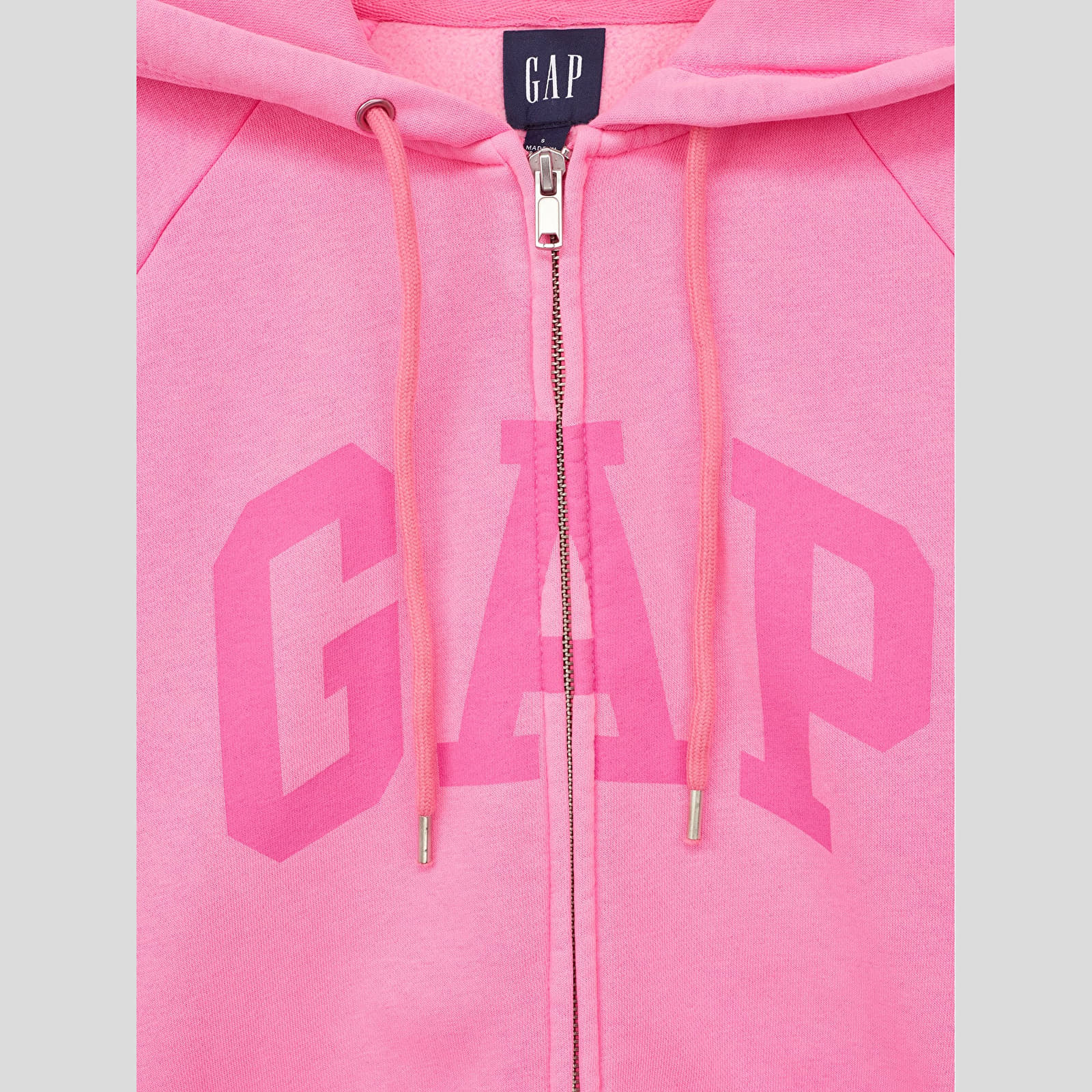 Bluzy damskie GAP New Fullzip Hoodie Standout Pink