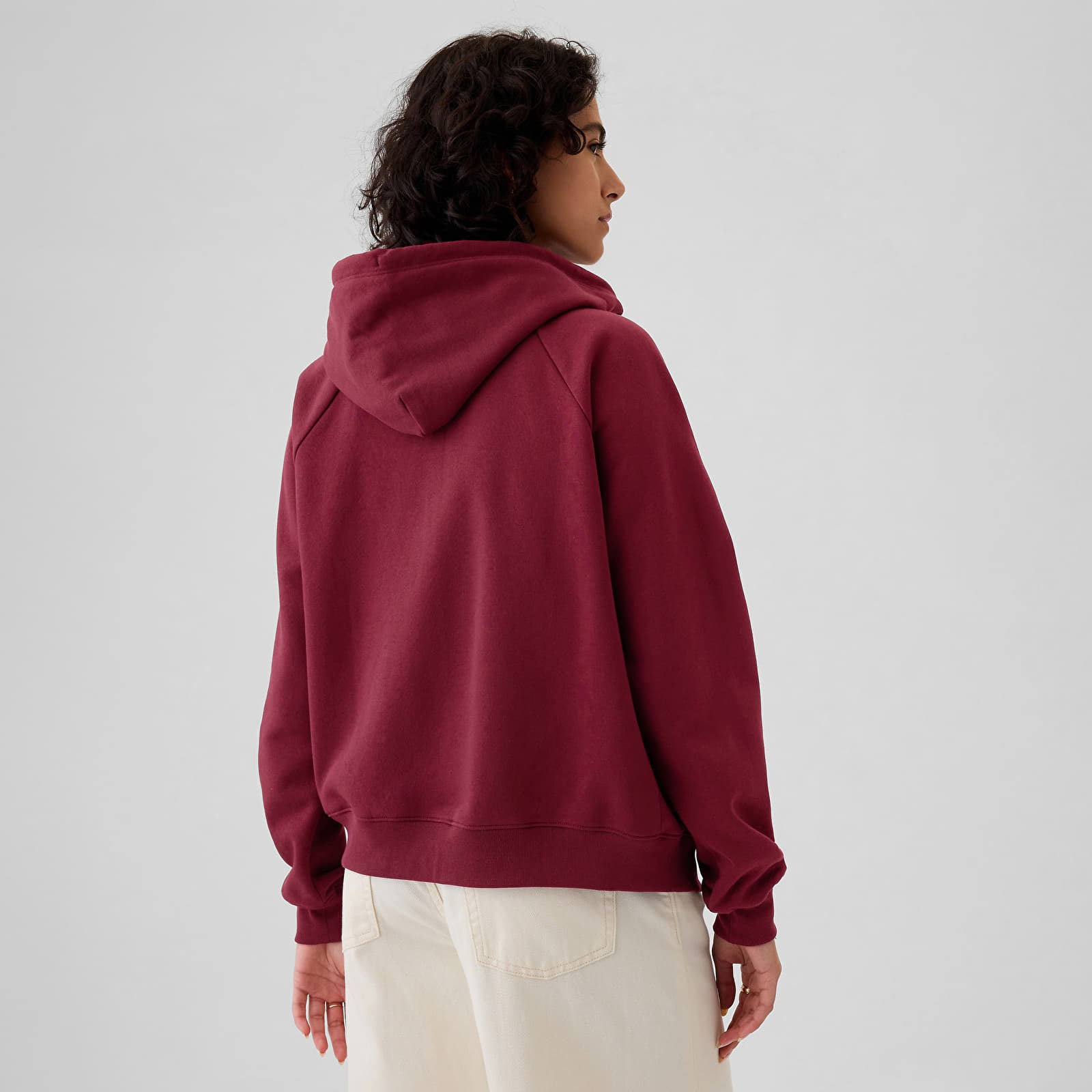 Sweatshirts für Frauen GAP New Fullzip Hoodie Red Delicious