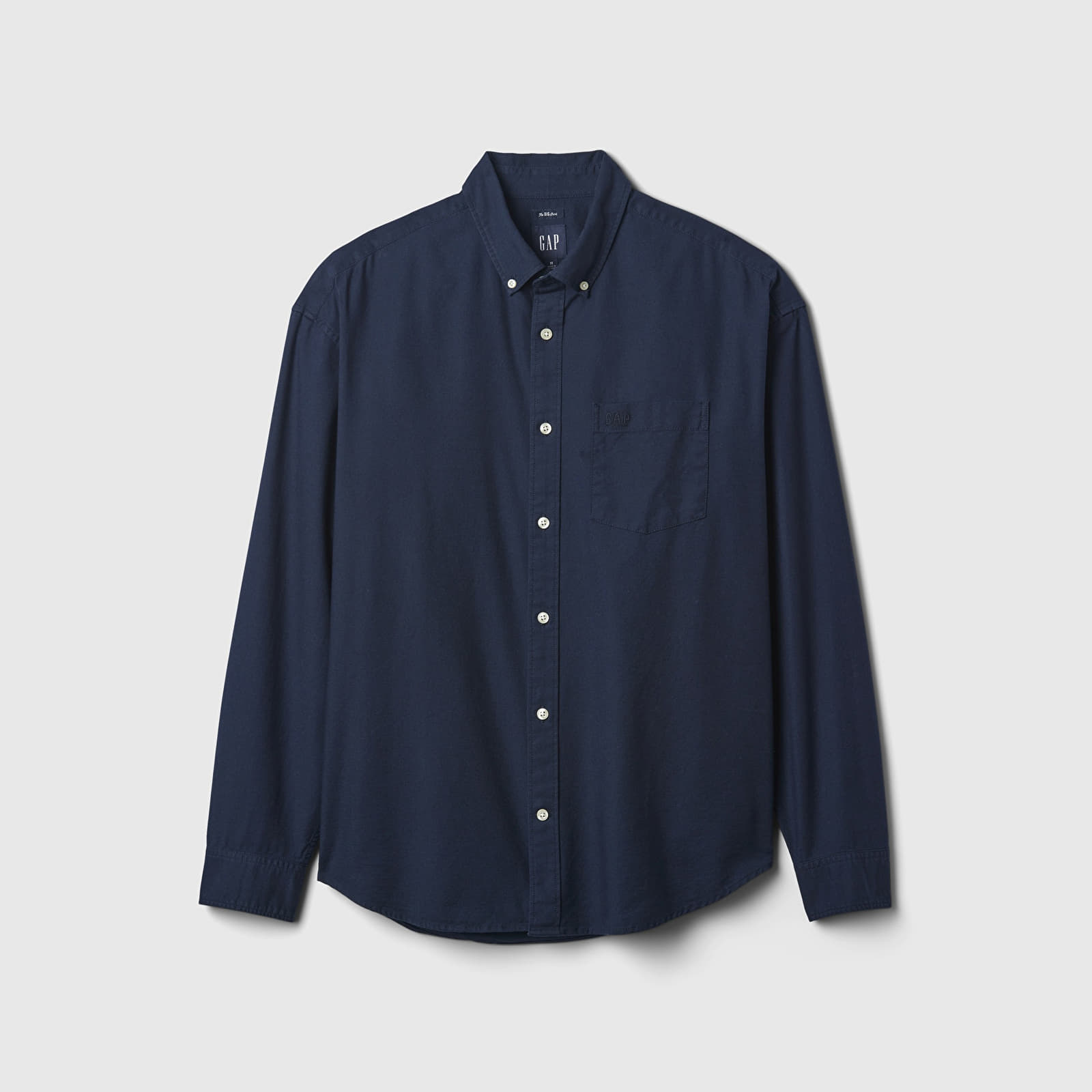 Men's shirts GAP Standard Logo Oxford Shirt Tapestry Navy