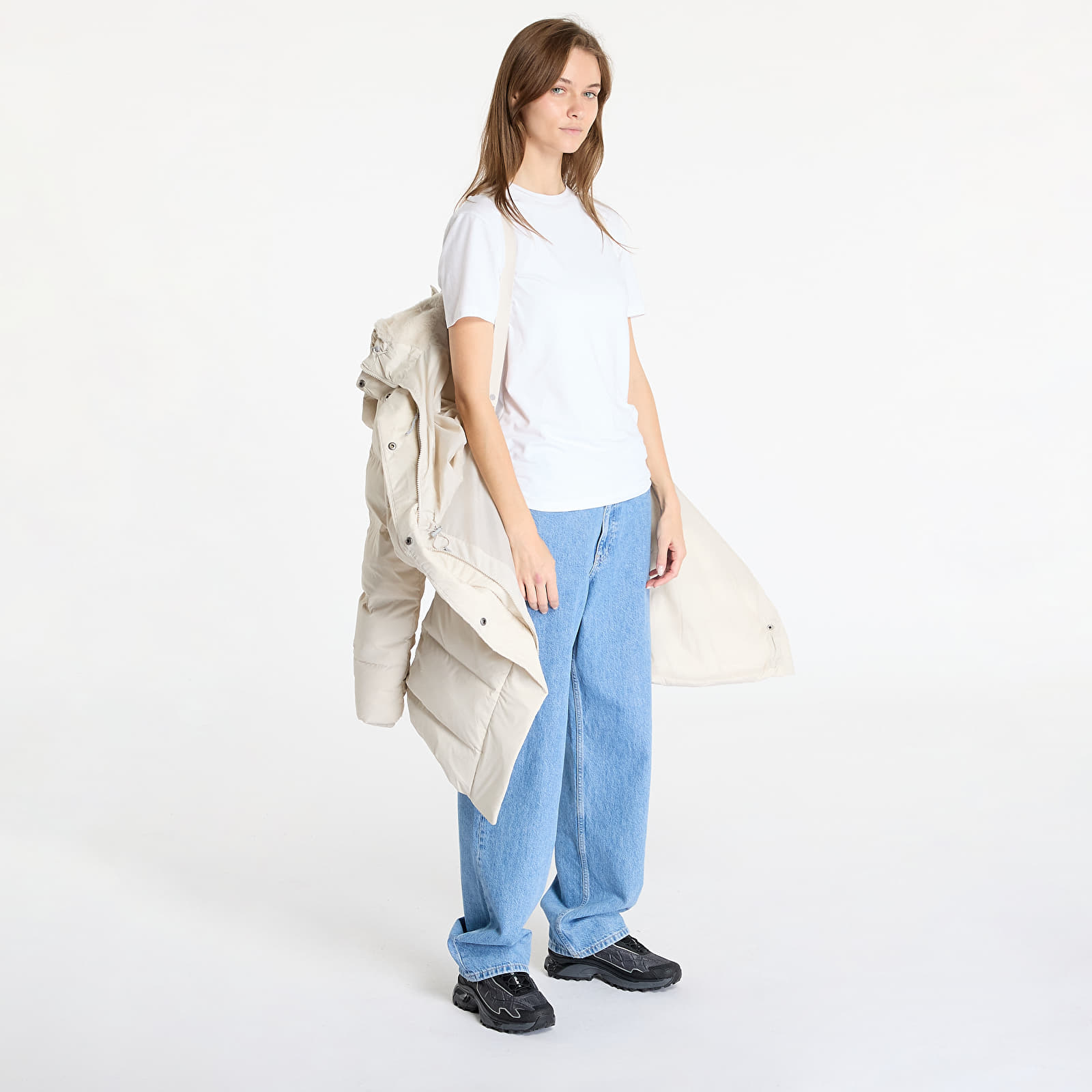 Women's jackets Columbia Boundless Days™ Long Down Jacket Dark Stone