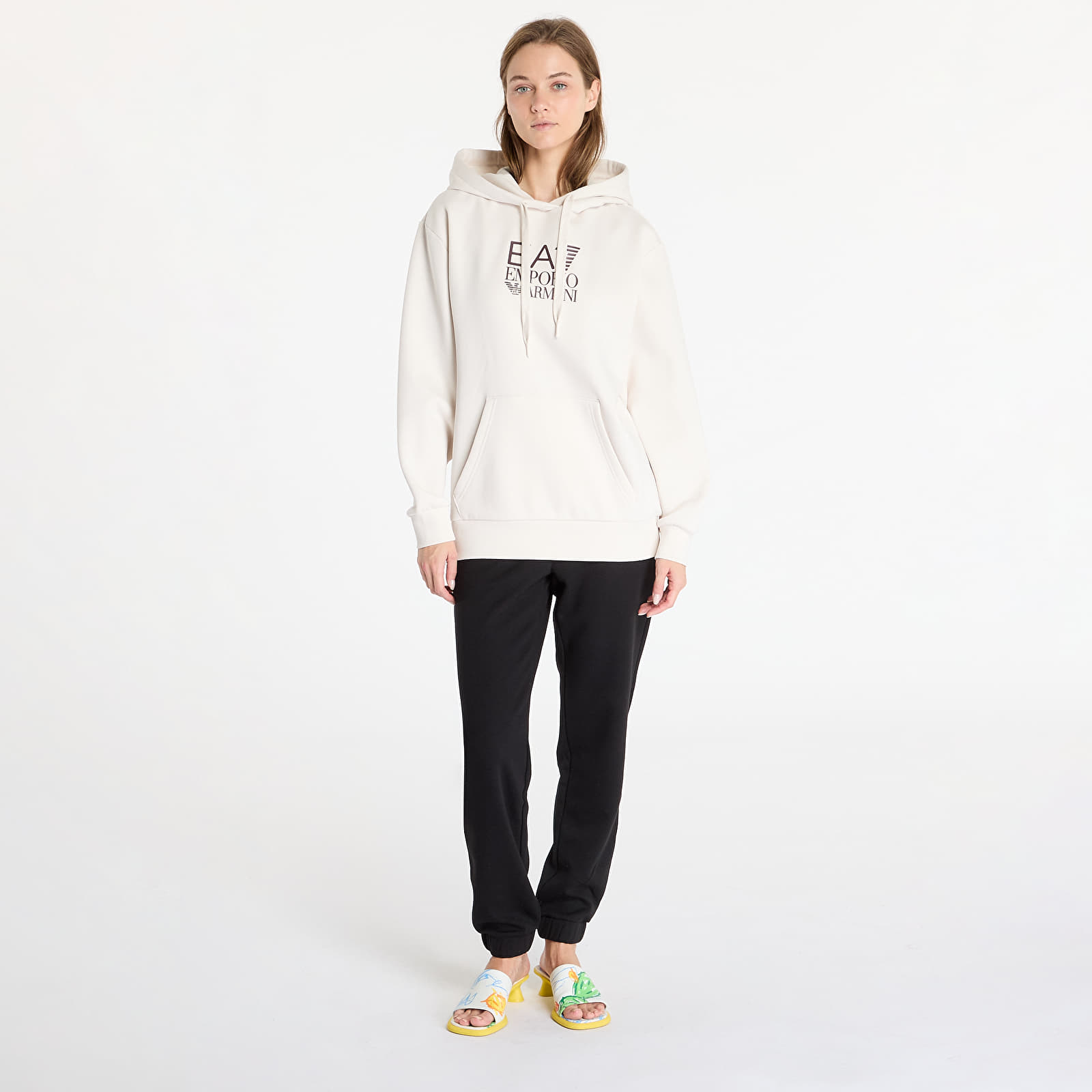 Sweatshirts EA7 Emporio Armani Sweatshirt White Sand