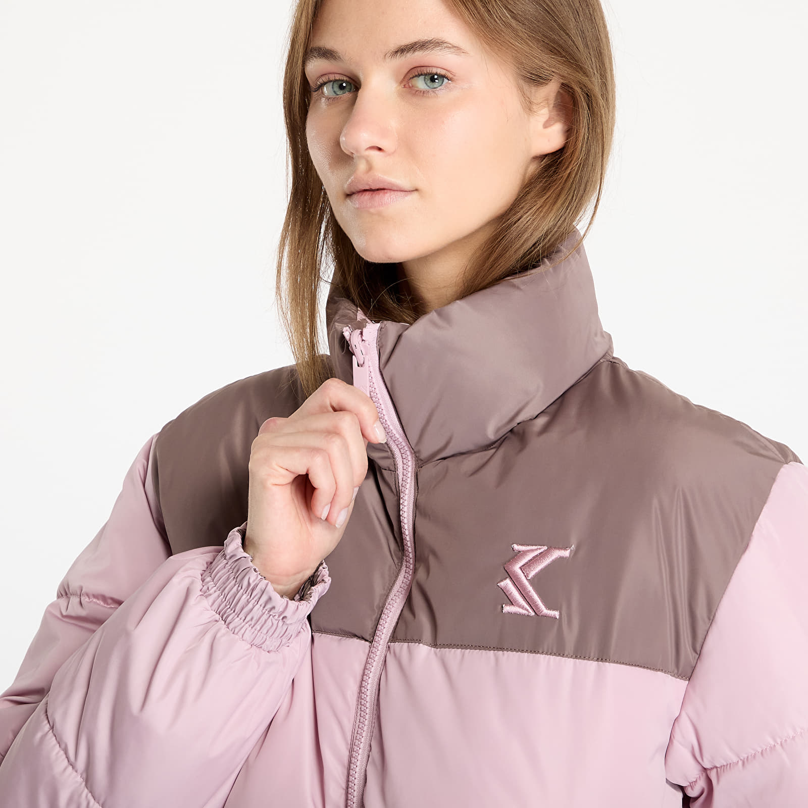 Jakker Karl Kani OG Reversible Puffer Jacket Rose/ Taupe