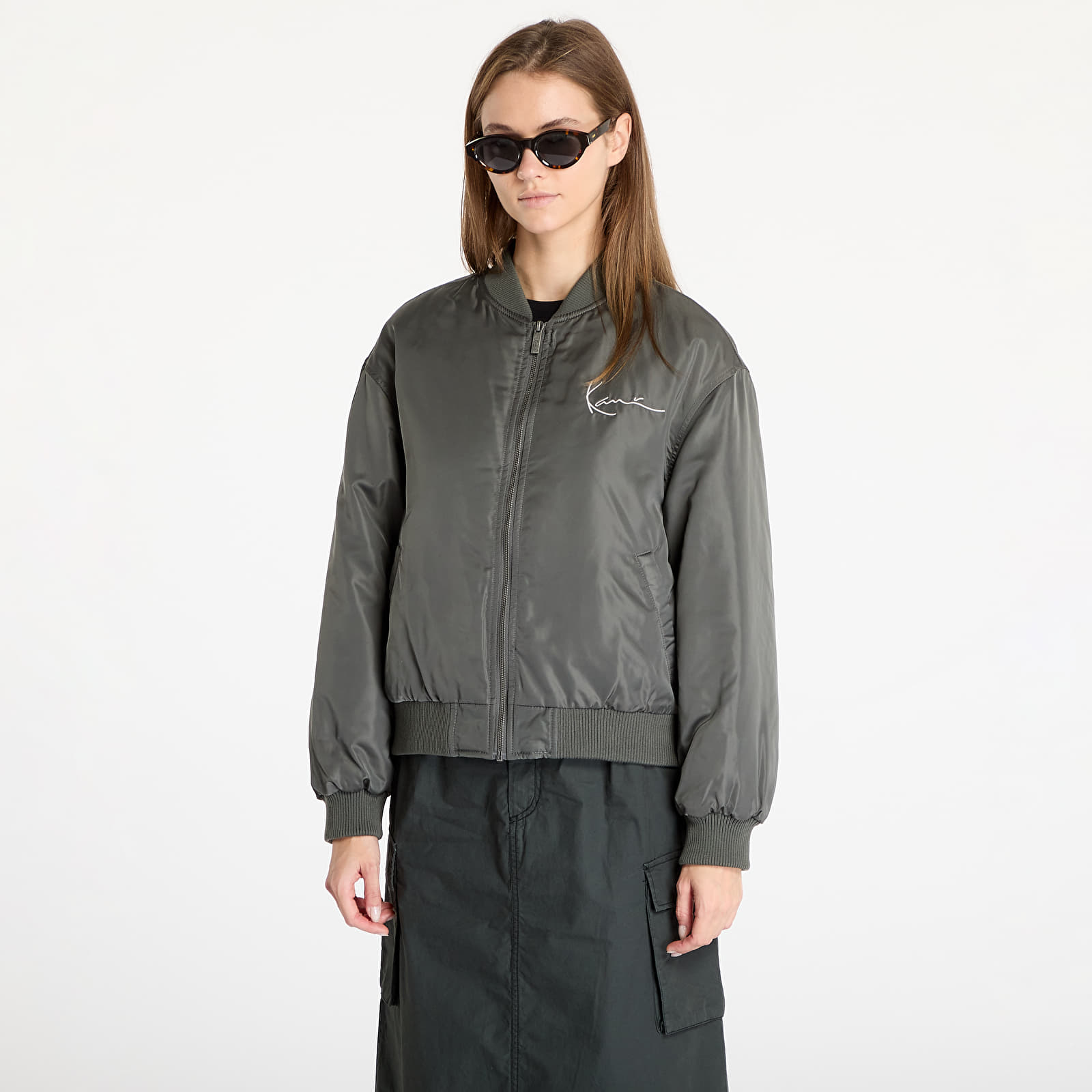Jacken Karl Kani Chest Signature Bomber Jacket Grey