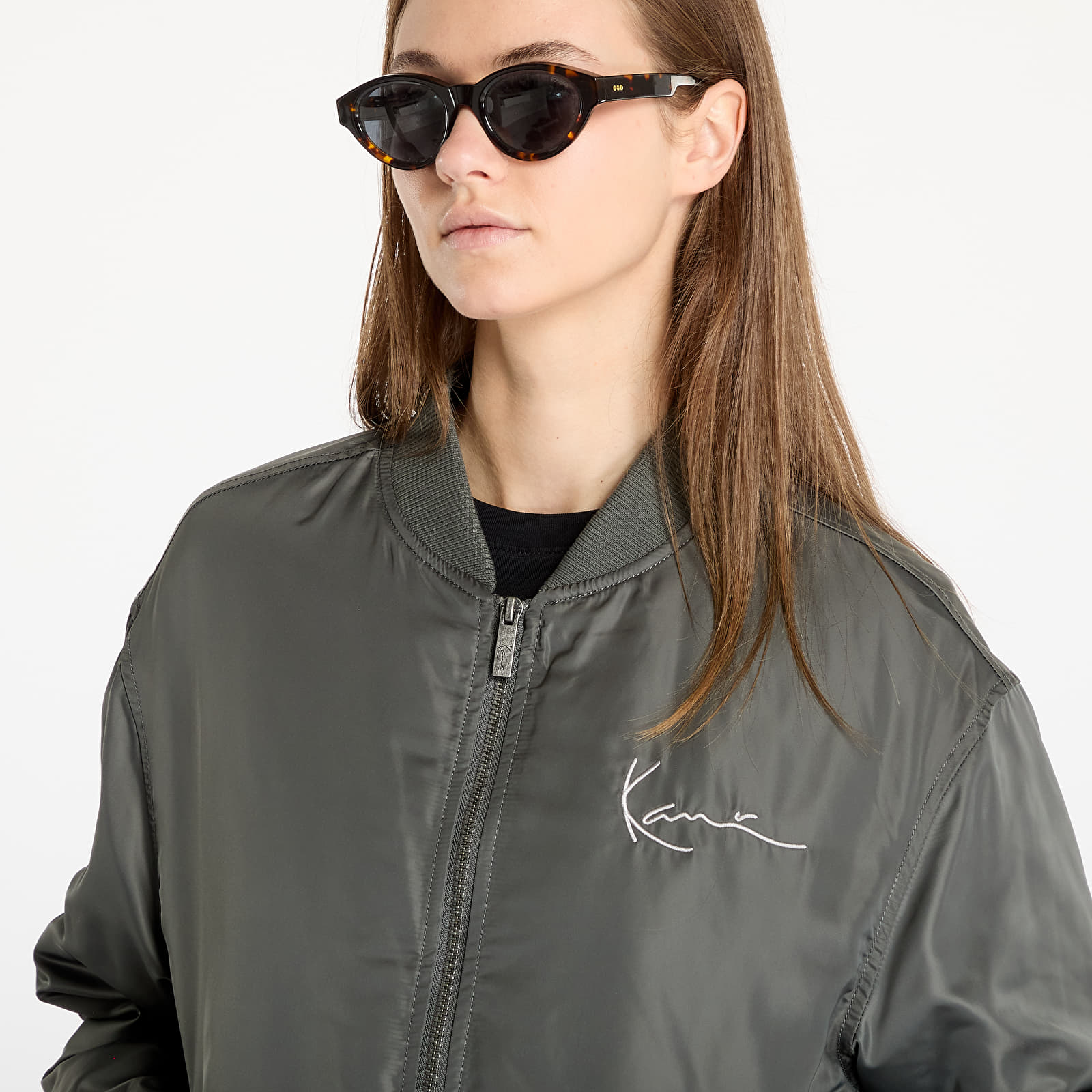 Jacken Karl Kani Chest Signature Bomber Jacket Grey