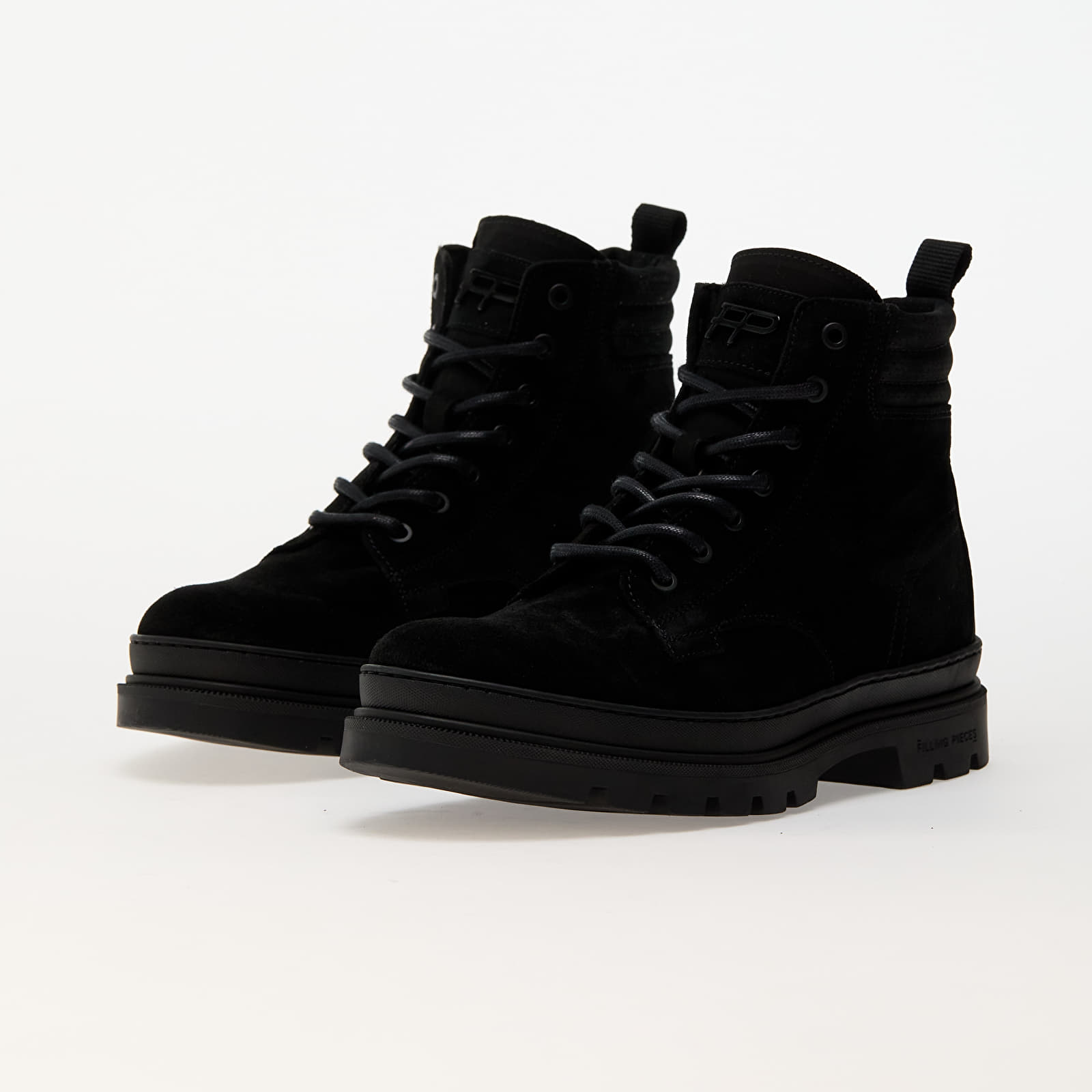 Men's sneakers and shoes Filling Pieces Josh Suede Black