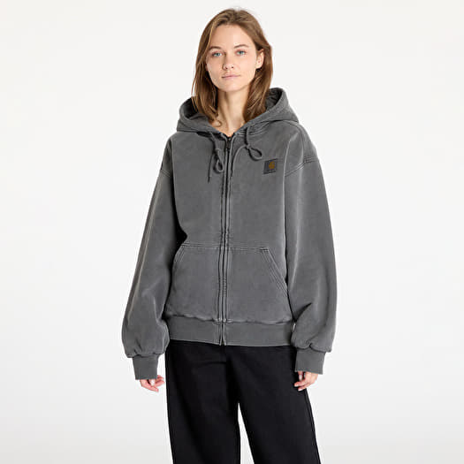 トップス HOODED VISTA JACKET - Graphite Carhartt WIP Hooded Vista Jacket UNISEX Graphite Garment Dyed | Queens