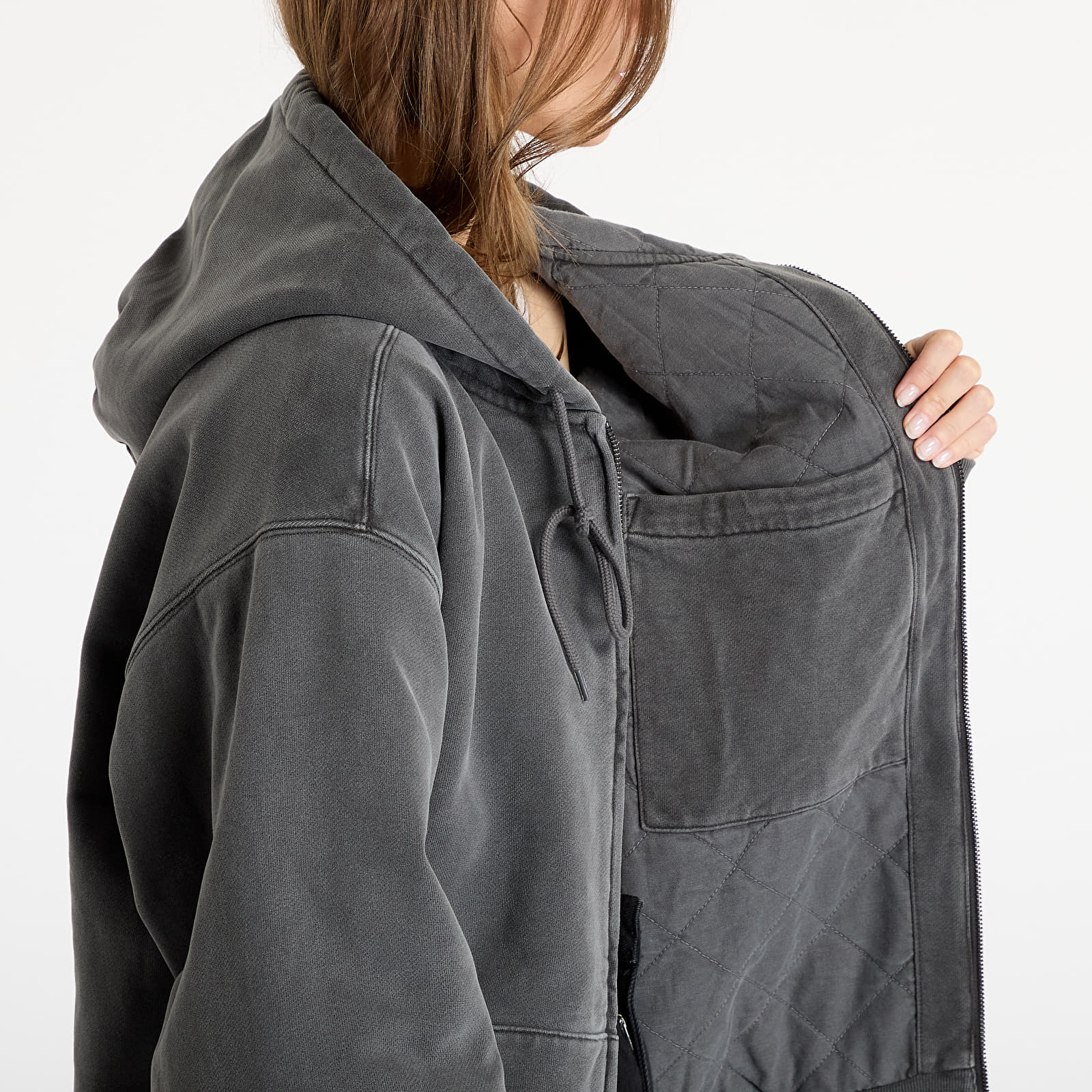 Bluzy Carhartt WIP Hooded Vista Jacket UNISEX Graphite Garment Dyed