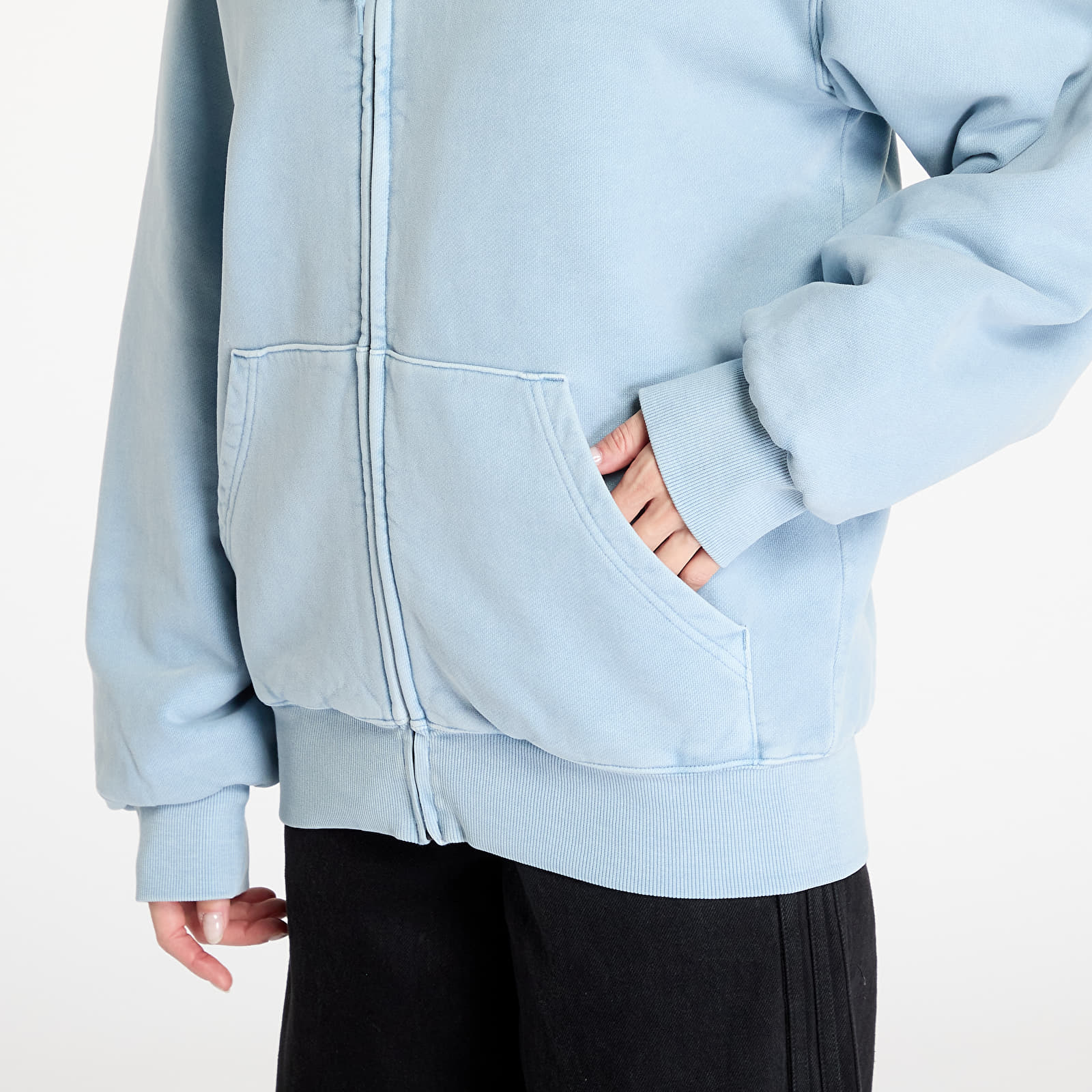 Herren-Sweatshirts Carhartt WIP Hooded Vista Jacket UNISEX Dusty Ice Garment Dyed