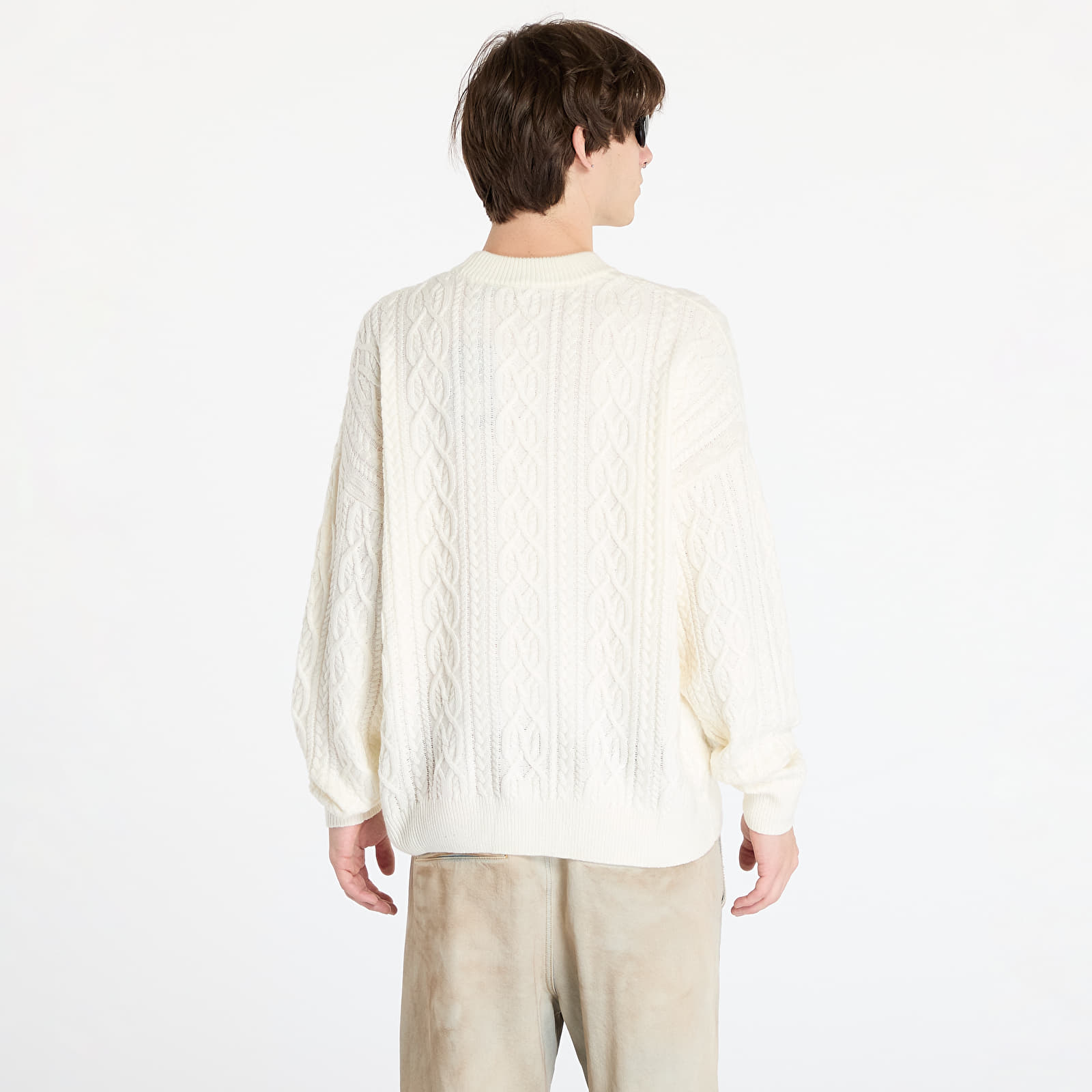 Moški puloverji Wasted Paris Rain Cable Knit Sweater Off-White