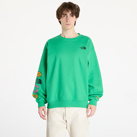 The North Face x Yinka Ilori Graphic Crew Sweatshirt UNISEX Optic Emerald