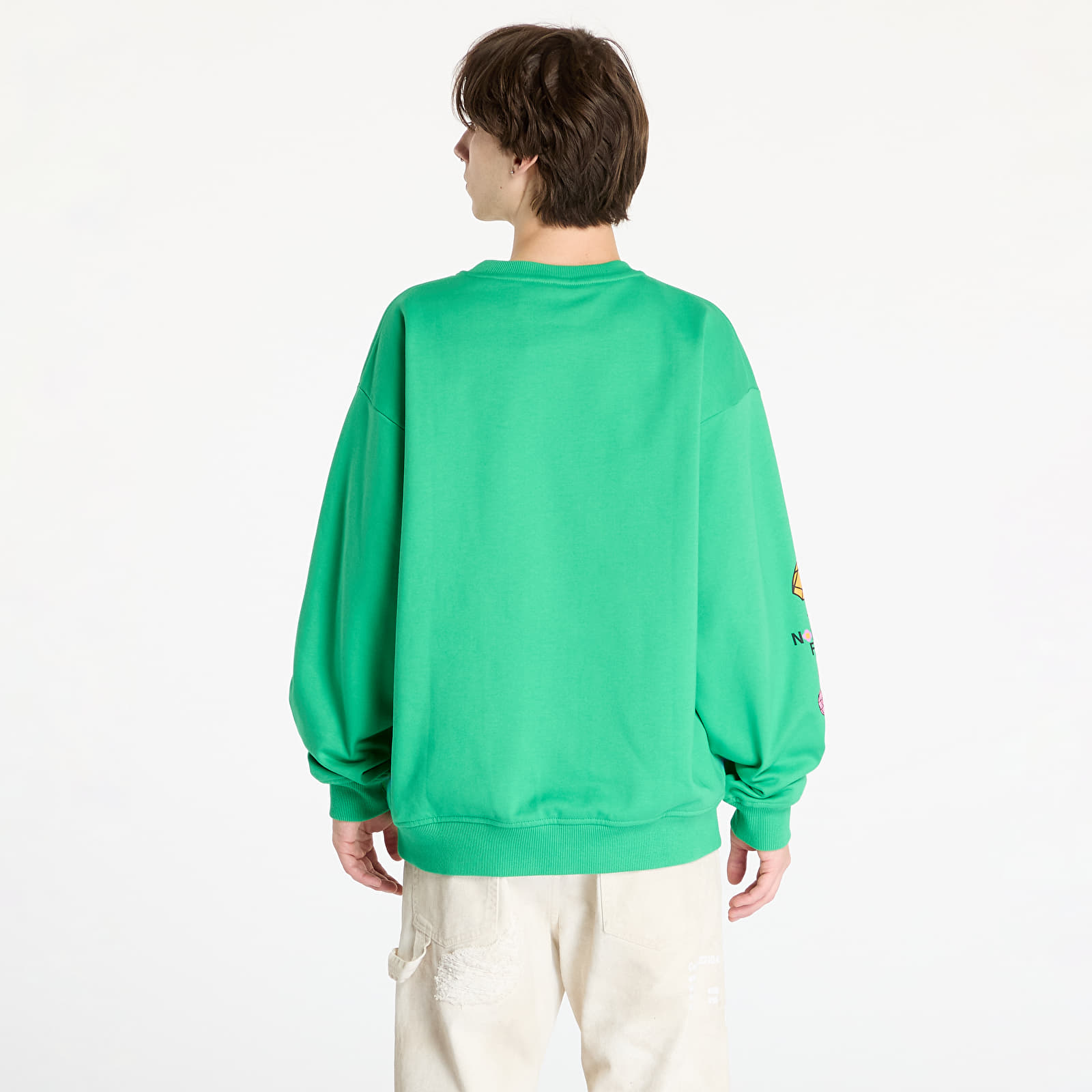 Men's sweatshirts The North Face x Yinka Ilori Graphic Crew Sweatshirt UNISEX Optic Emerald