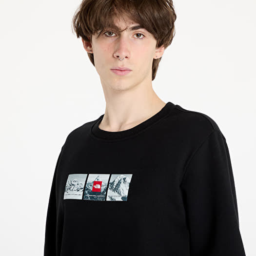 Mens Sweatshirts North Face Black Crew Neck Men's Sweatshirts The