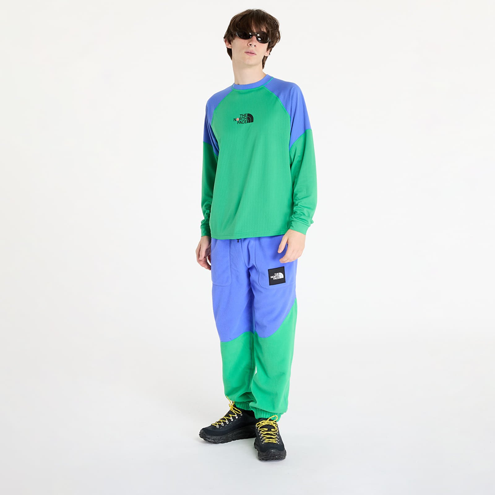 Men's sweatpants The North Face x Yinka Ilori Fleece Pant Solar Blue/ Optic Emerald