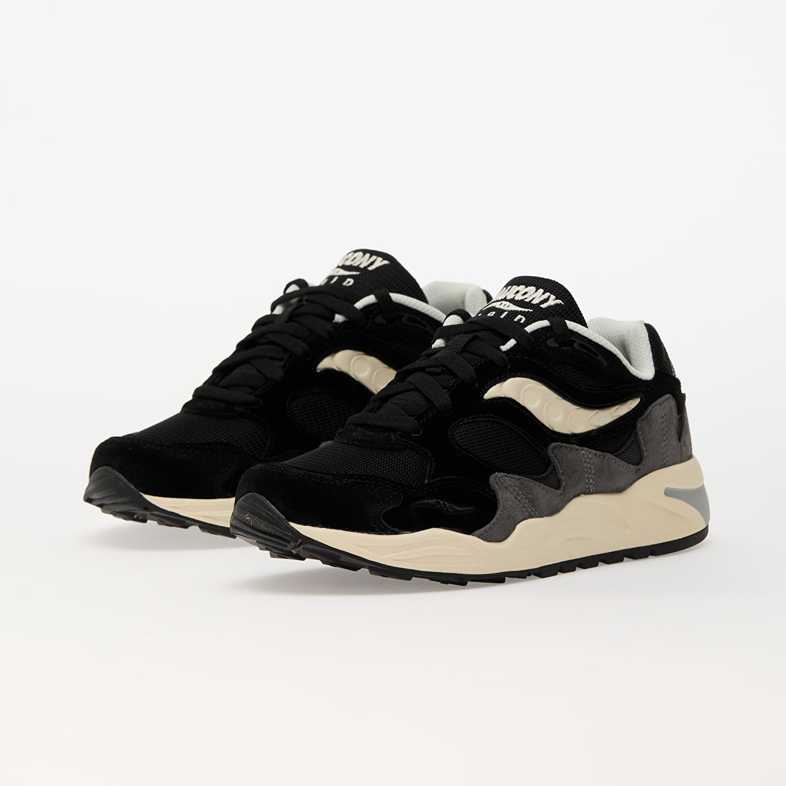 Men's sneakers and shoes Saucony Grid Shadow 2 Black/ Cream