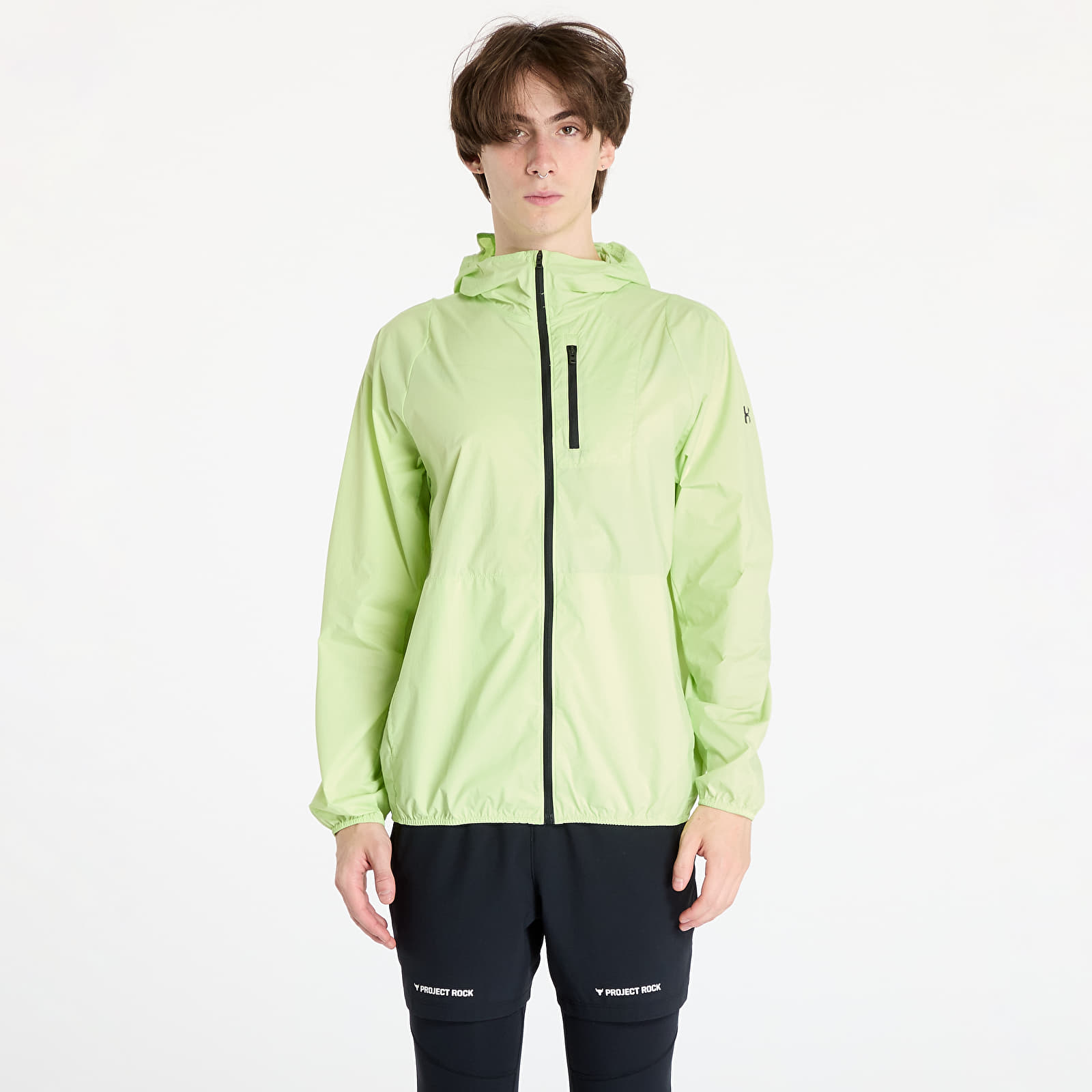Pánské bundy Under Armour Launch Lightweight Jacket Green