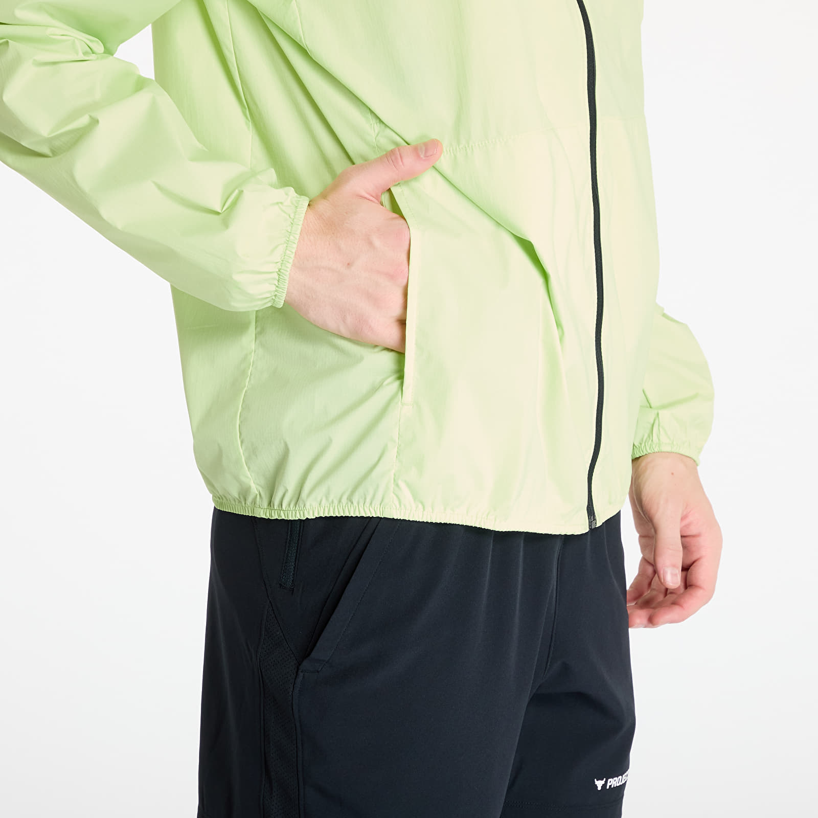 Pánské bundy Under Armour Launch Lightweight Jacket Green