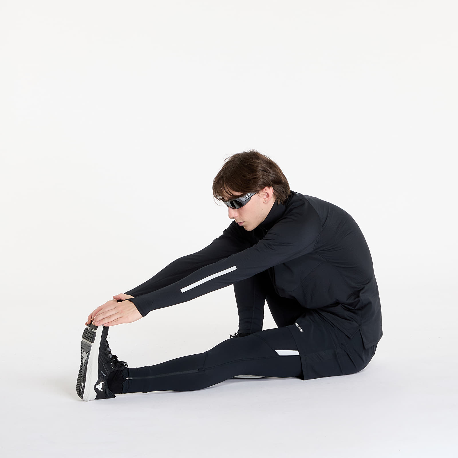 Moške majice Under Armour Launch Elite Cw Half Zip Black