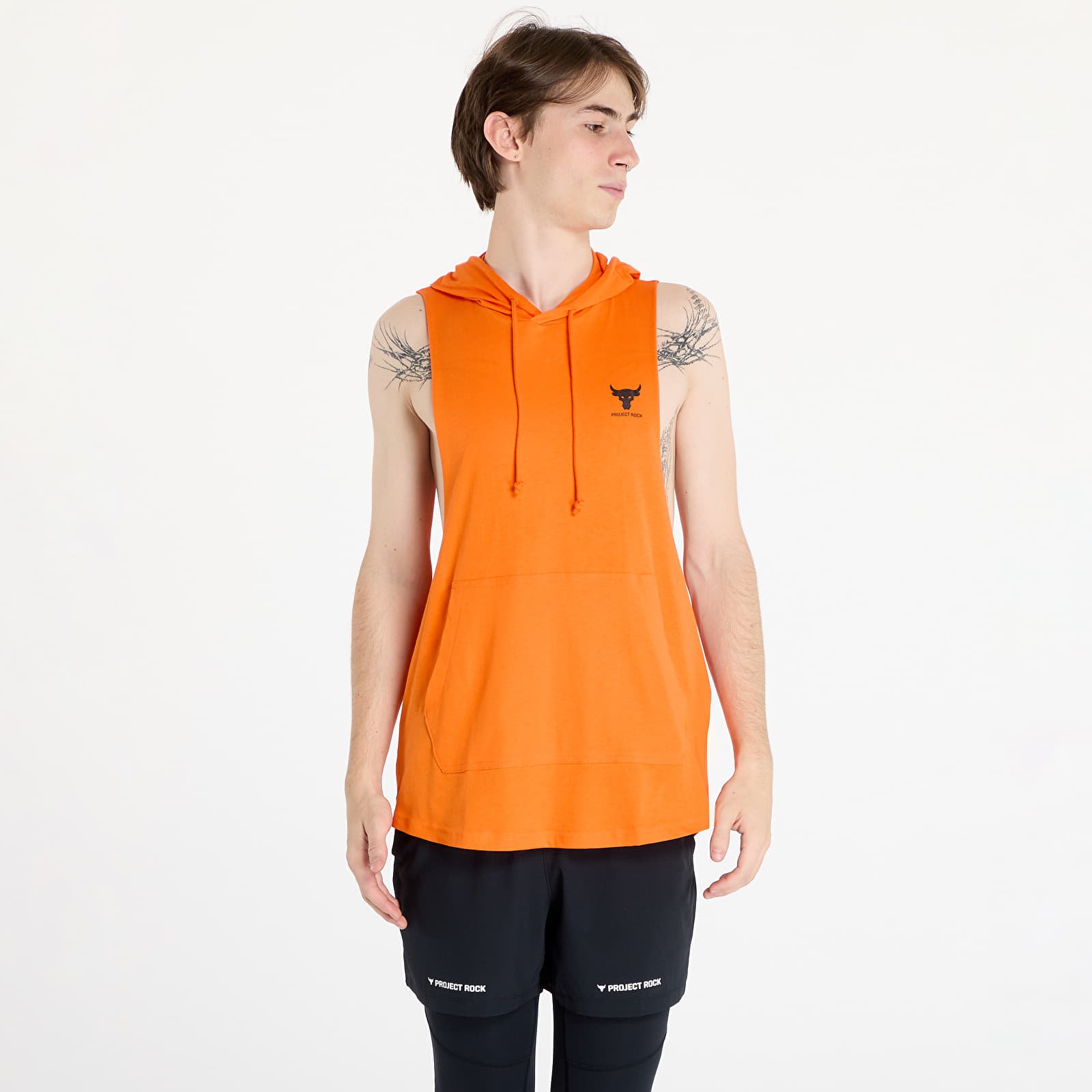 Meeste T-särgid Under Armour Project Rock SL HD Payoff Top Team Orange/ Black