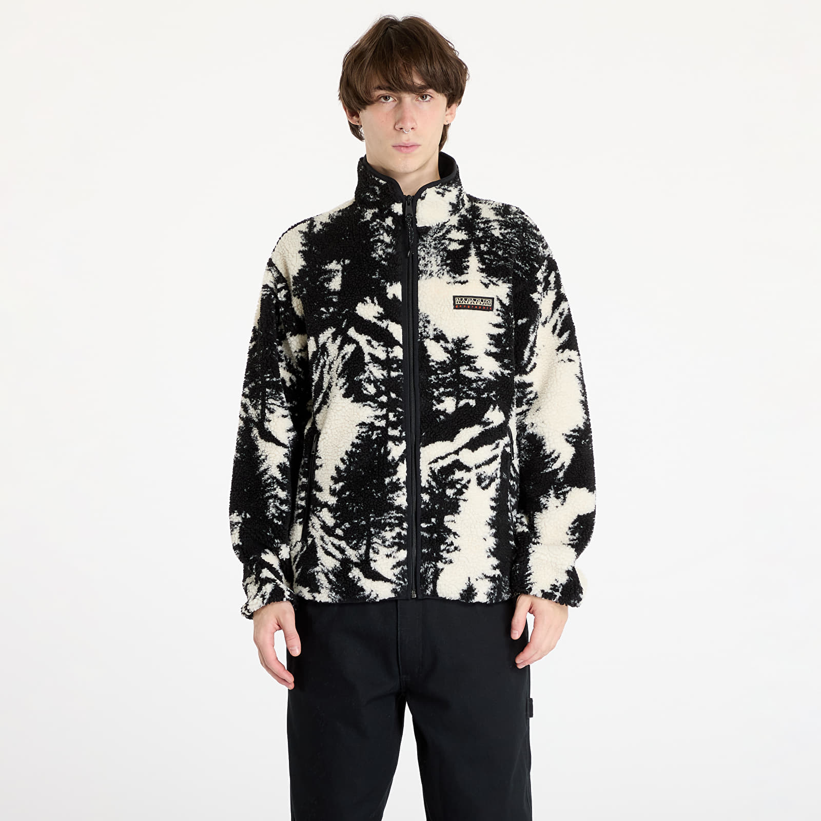 Мъжки якета Napapijri T-Argient Aop Track Jacket Black/ White