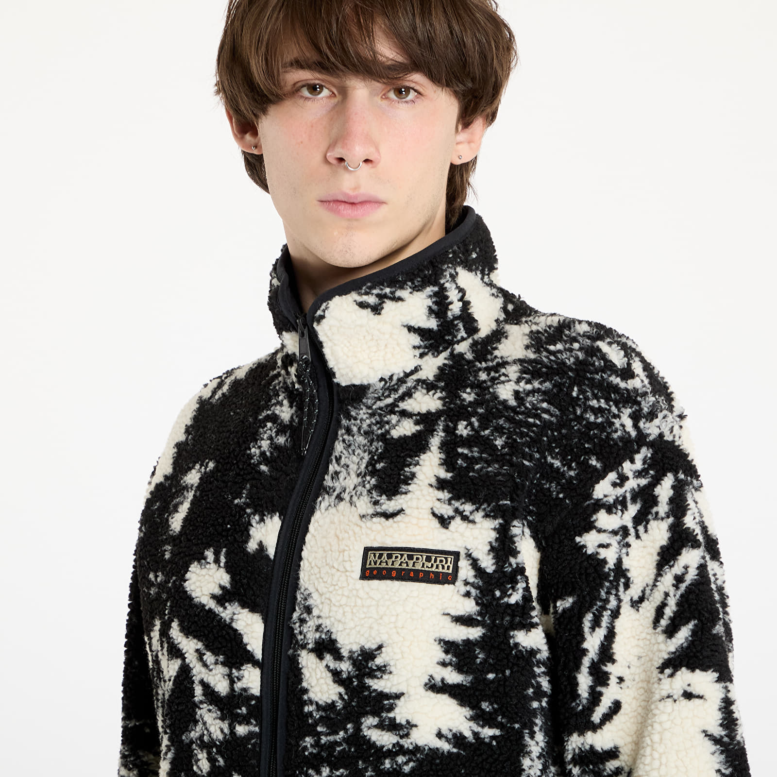 Мъжки якета Napapijri T-Argient Aop Track Jacket Black/ White
