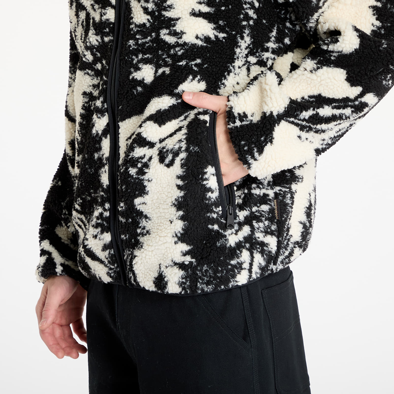 Мъжки якета Napapijri T-Argient Aop Track Jacket Black/ White