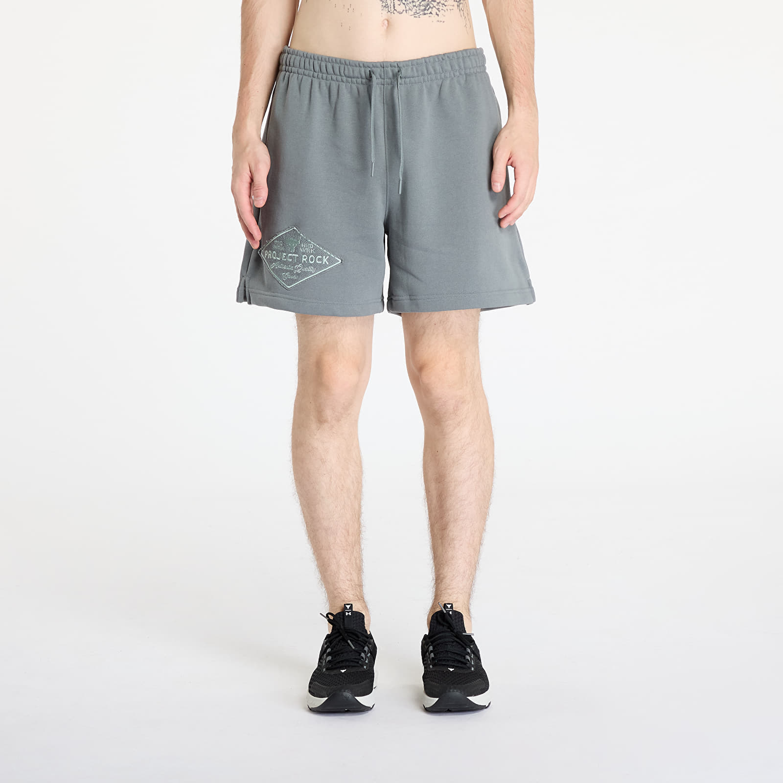 Pantalones cortos para hombre Under Armour Project Rock Heavyweight Tools Shorts Clay Green/ Clay Green