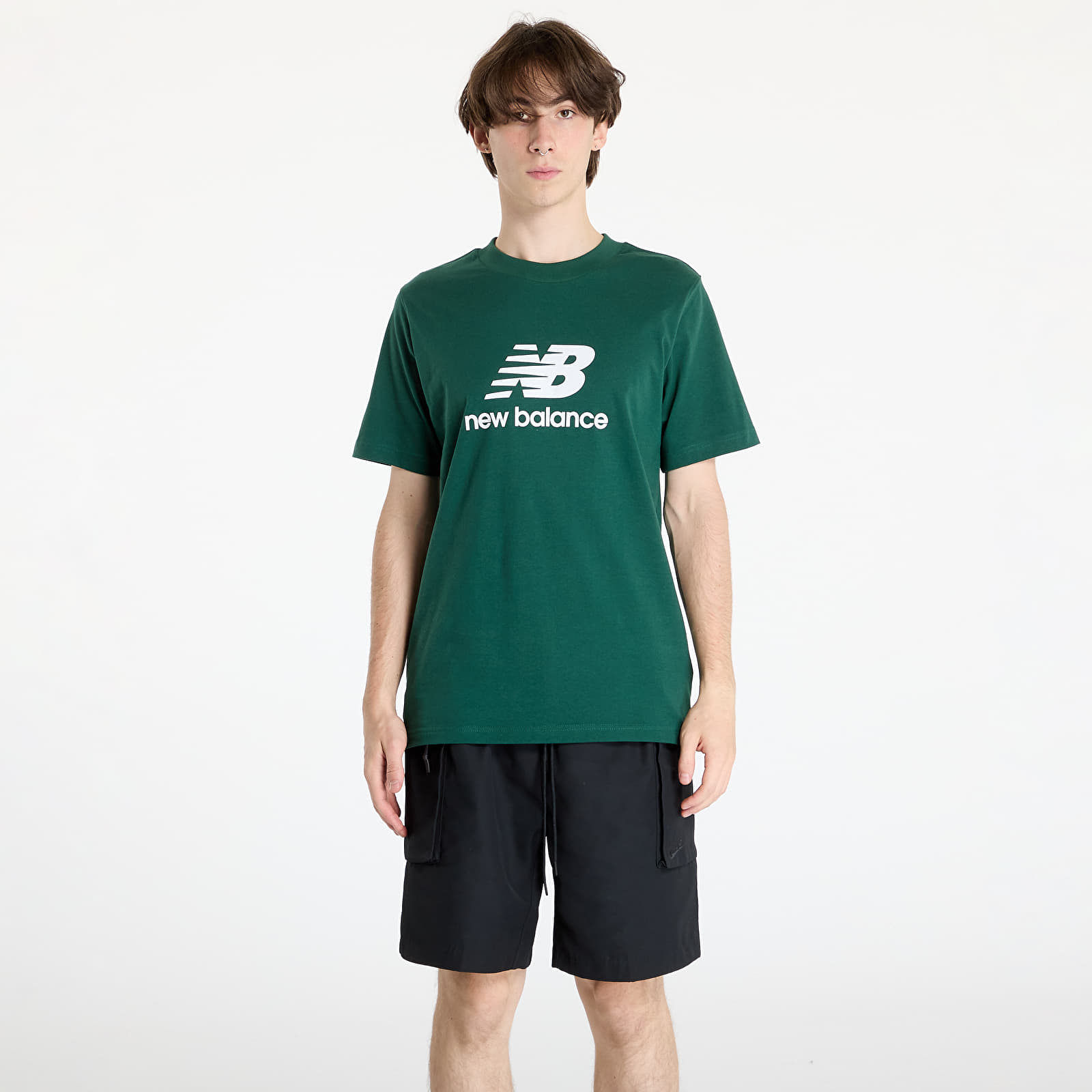 Tricouri pentru bărbați New Balance Sport Essentials Logo T-Shirt Nightwatch Green