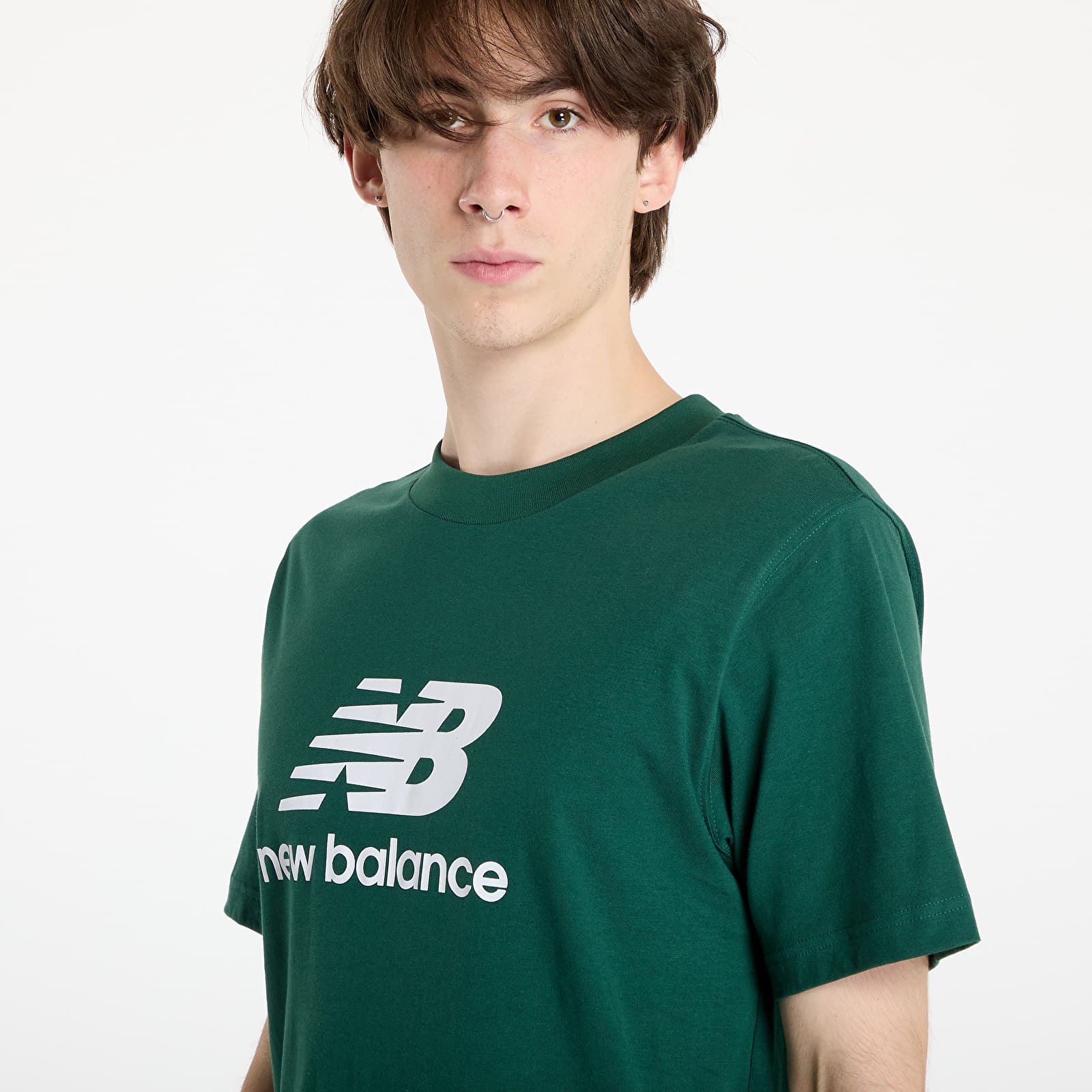Tricouri pentru bărbați New Balance Sport Essentials Logo T-Shirt Nightwatch Green