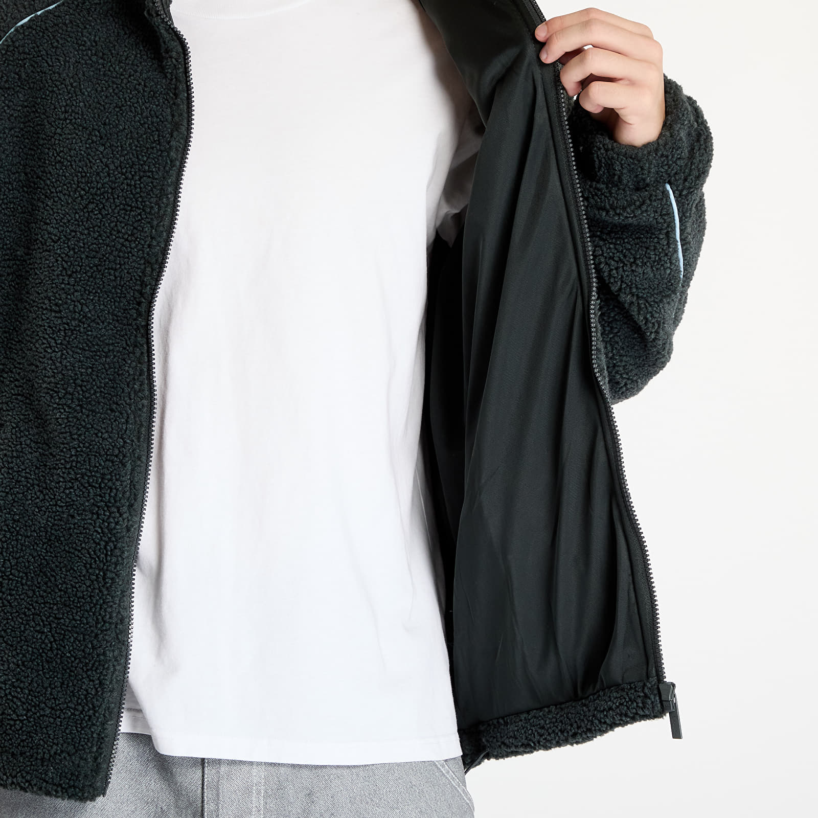 Chaquetas Karl Kani Metal Signature Teddy Jacket Black/ Light Blue