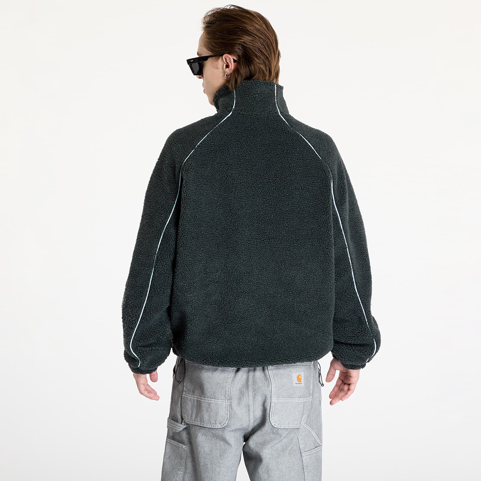 Chaquetas Karl Kani Metal Signature Teddy Jacket Black/ Light Blue