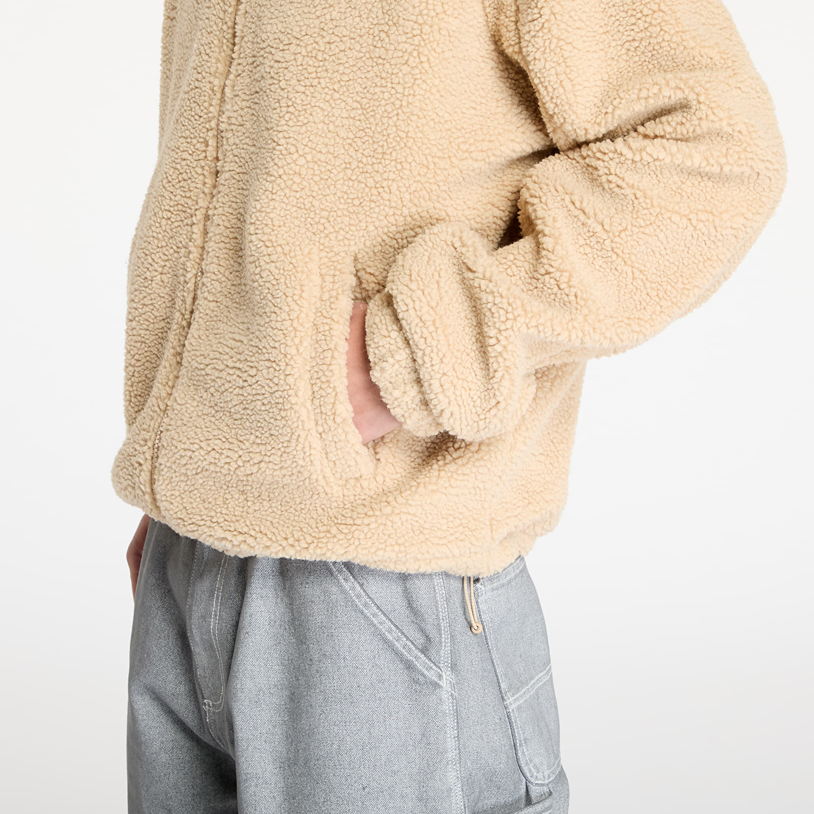 Jacken Karl Kani Metal Signature Teddy Jacket Sand/ Light Sand