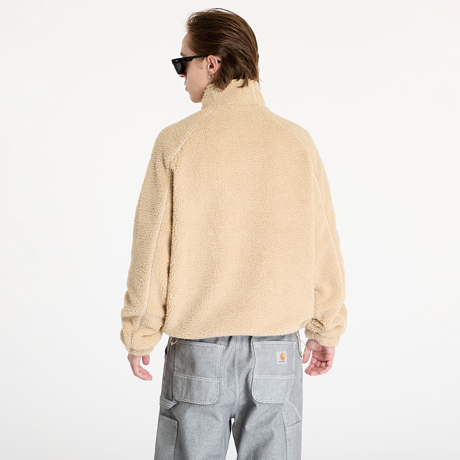 Jacken Karl Kani Metal Signature Teddy Jacket Sand/ Light Sand