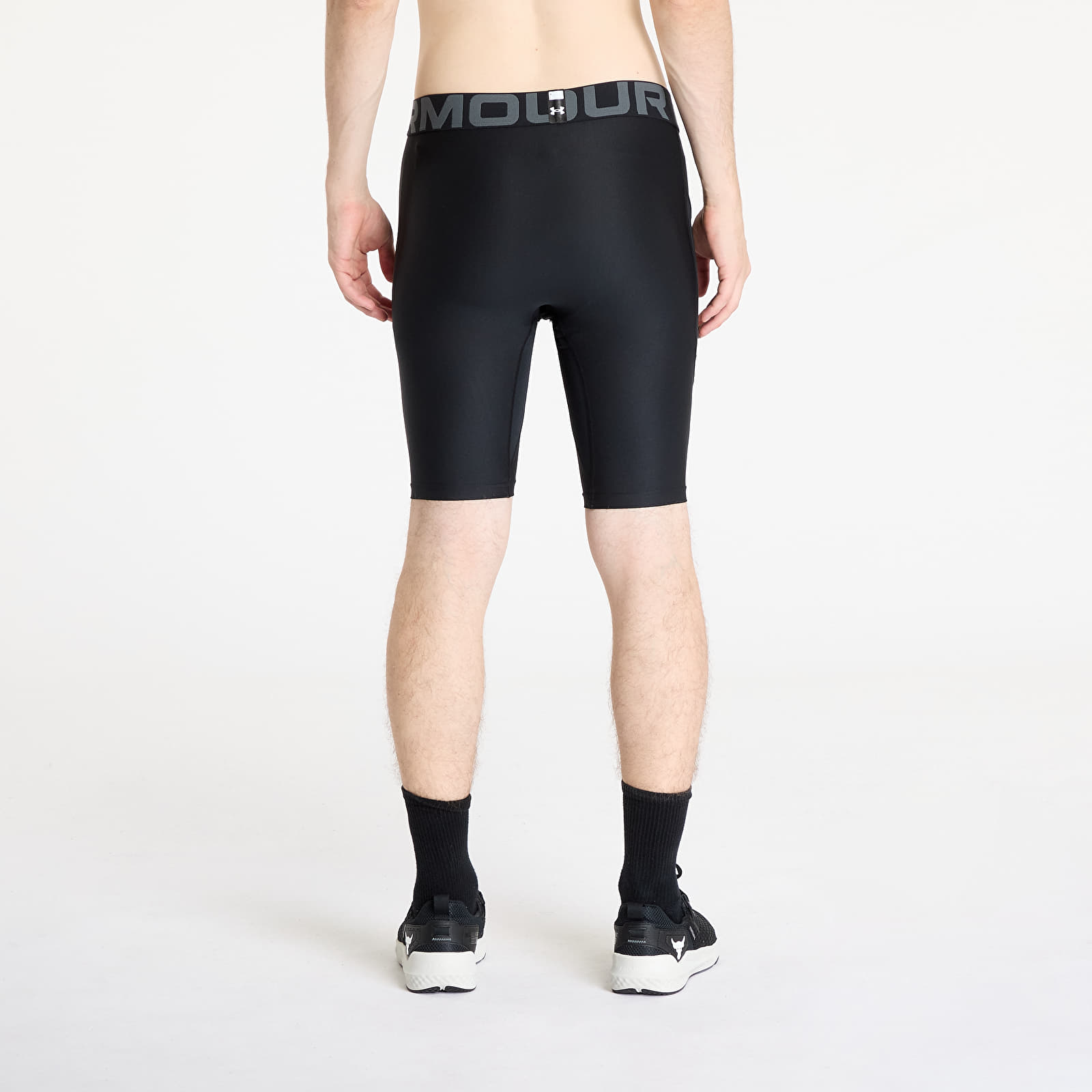 Pantalones cortos para hombre Under Armour HeatGear Armour Long Shorts Black/ White