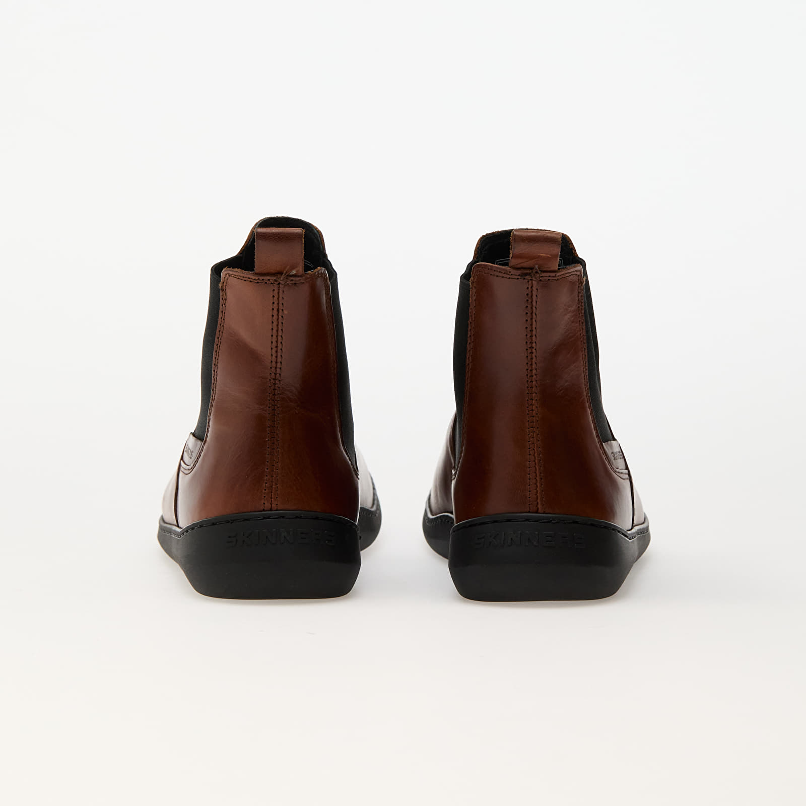Sko Skinners Boots Chelsea Leather Cognac